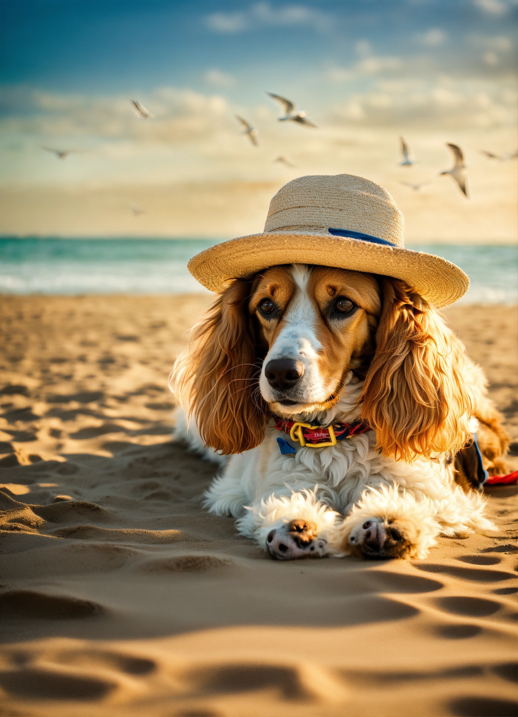 Lexica - 1. Bella's Great Beach Escape The salty breeze ruffled my fur ...