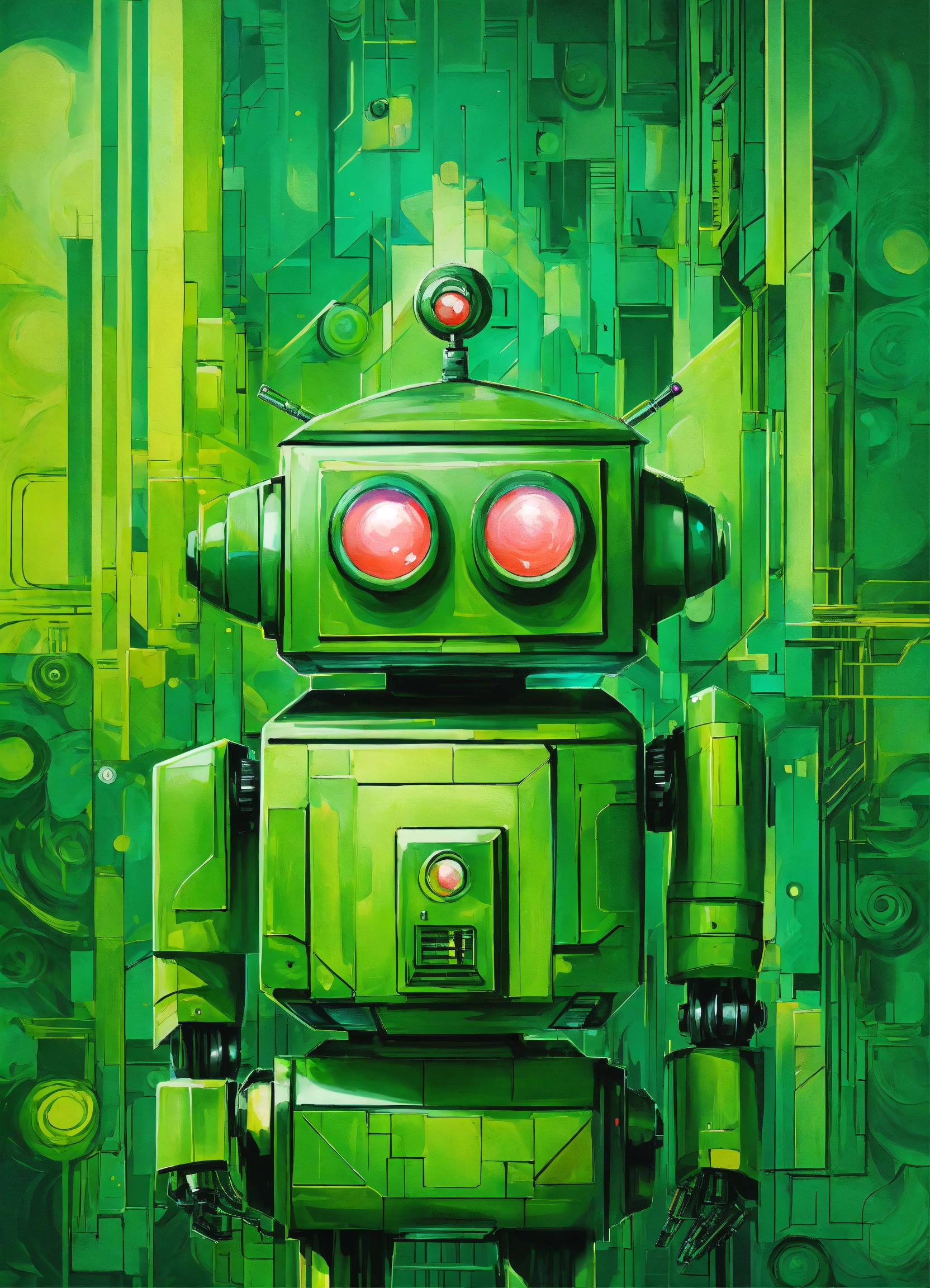 Lexica - Abstract design of an adventurous robot in the 5th dimension ...