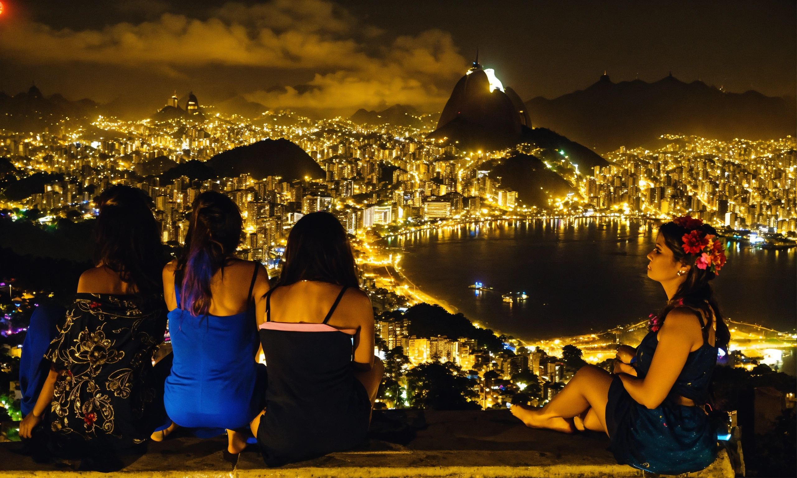 Lexica - Woman's of Rio de Janeiro in Brazil, ,, night