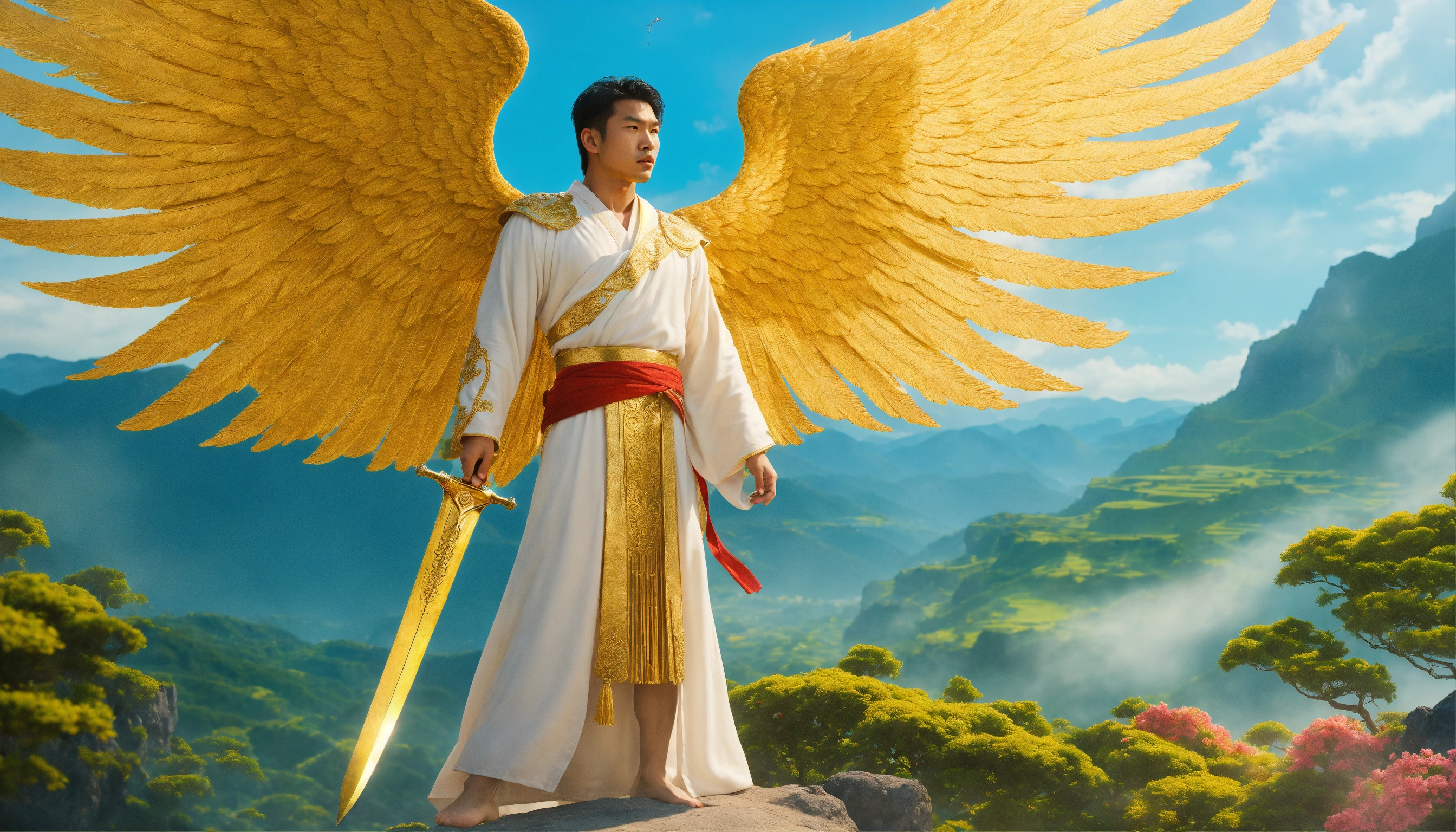 Lexica - Illustrate a view of a young handsome broad broad-shouldered ...