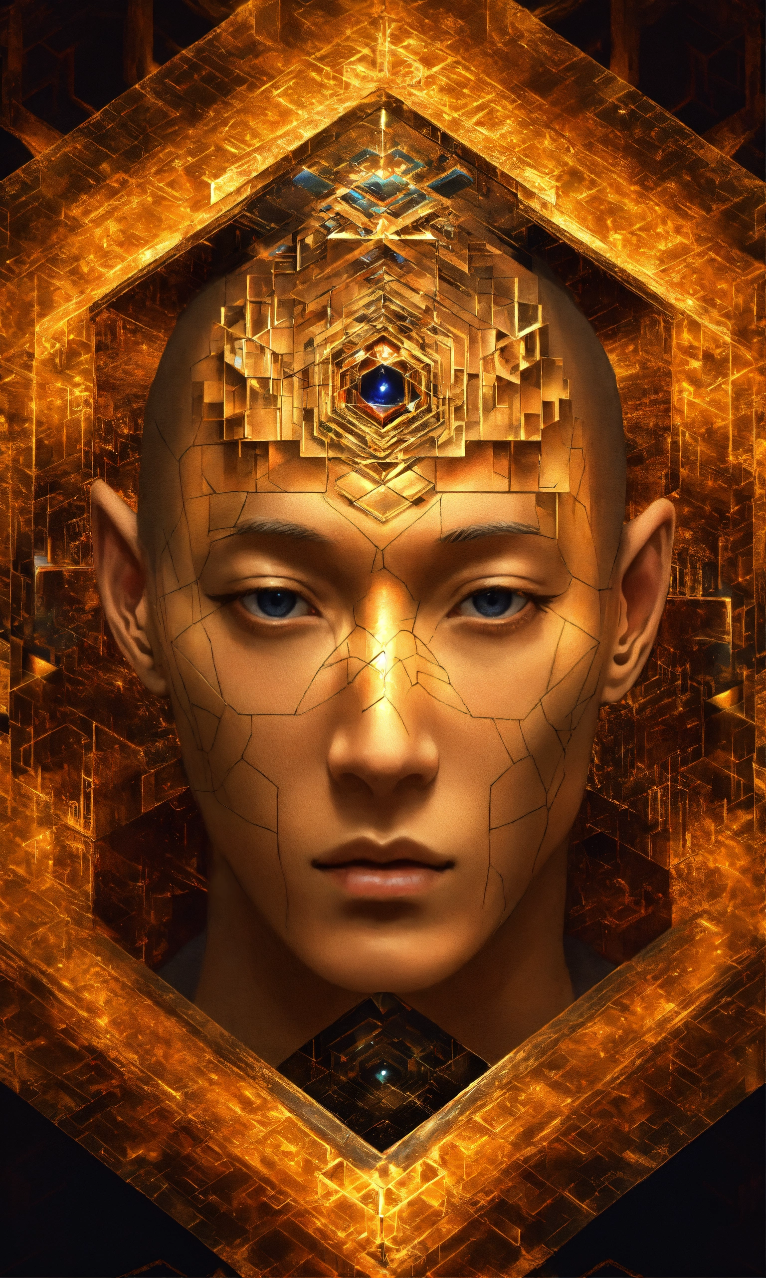 Lexica - Face Taoist christian monk tesseract hypercube fractal monk ...
