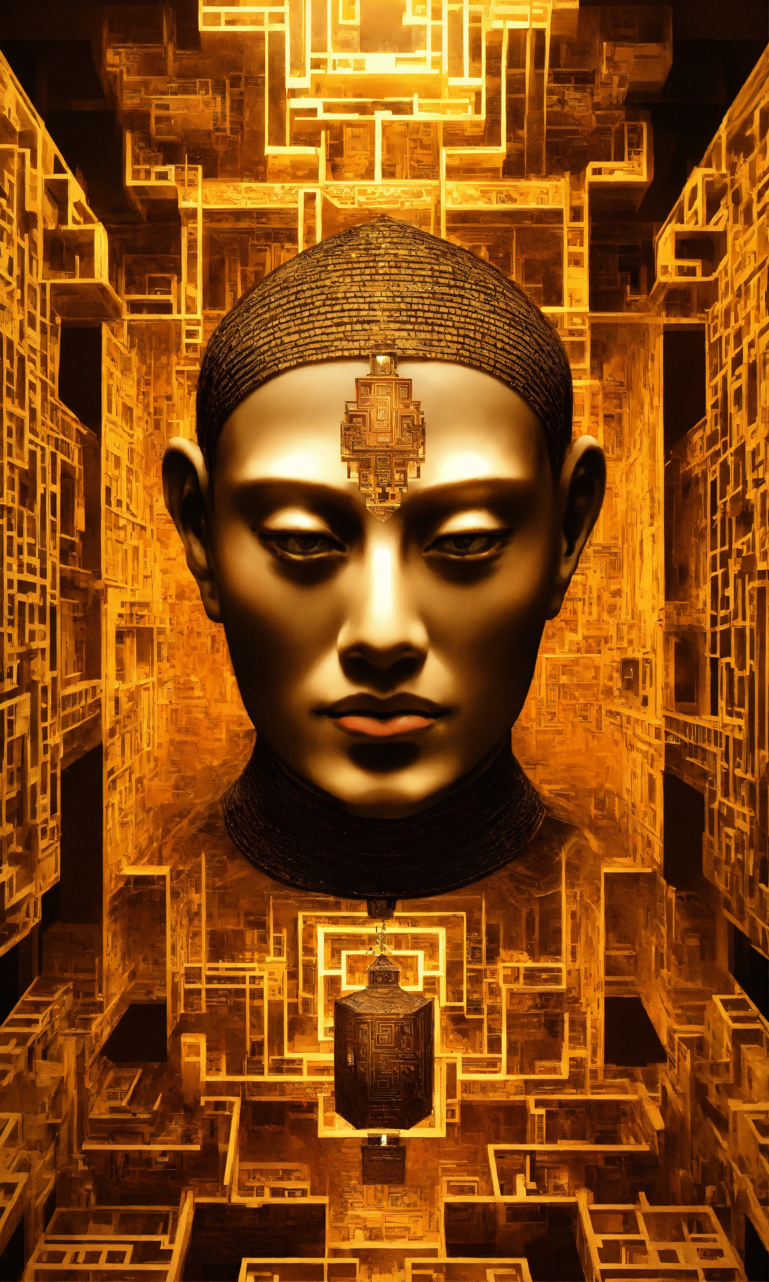 Lexica - Face Taoist christian monk tesseract hypercube fractal monk ...