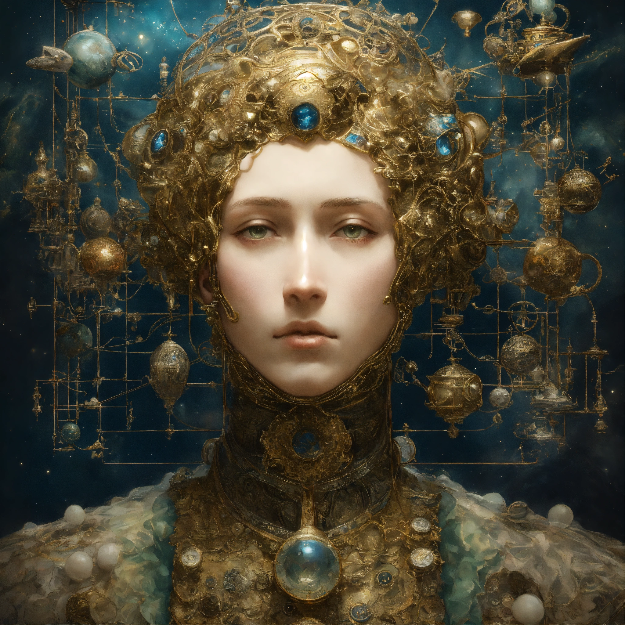 Lexica Frontal portrait of the Oliver of the human body, floating in