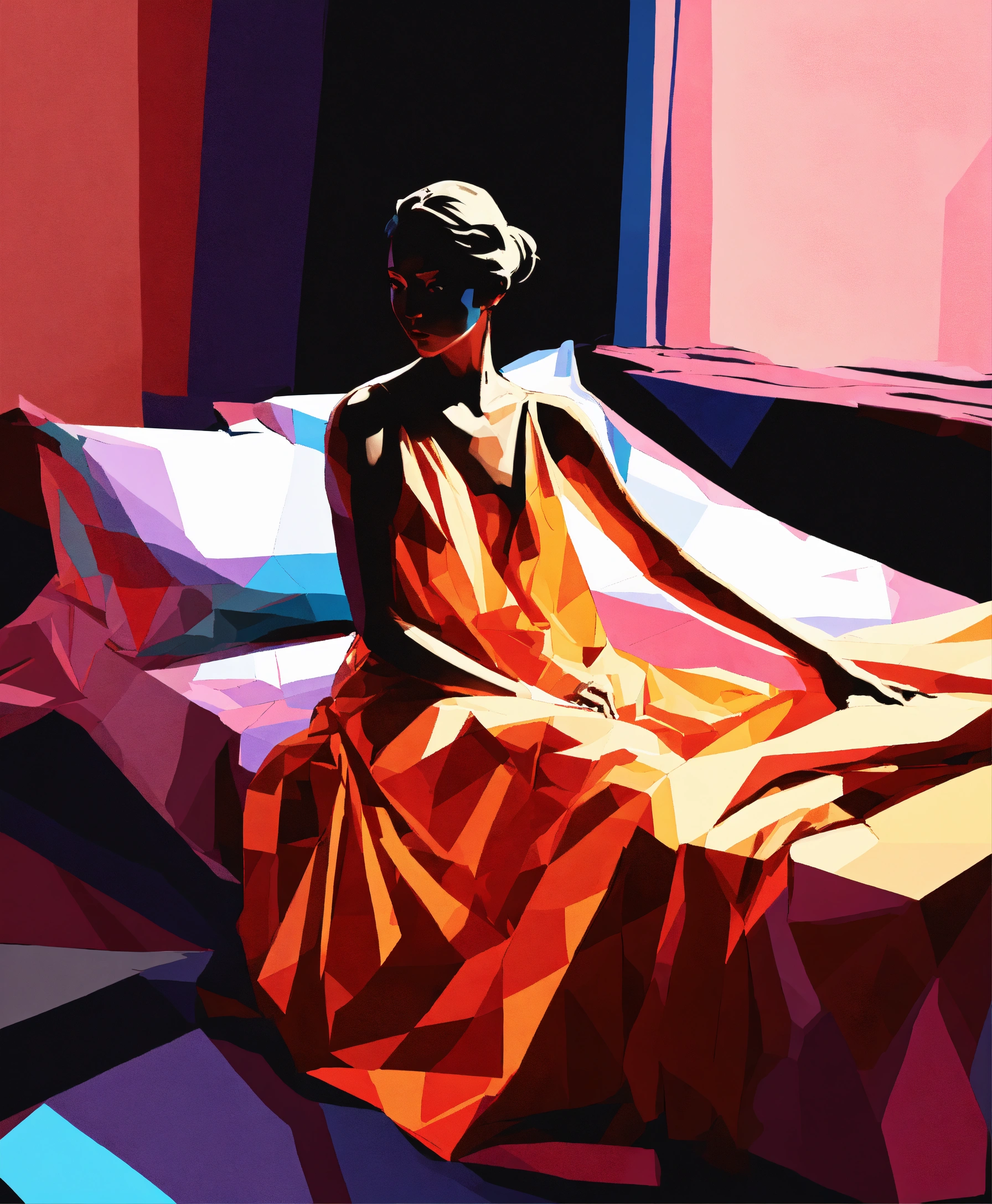 Lexica - Life drawing Art model striking a provacative pose for an ...