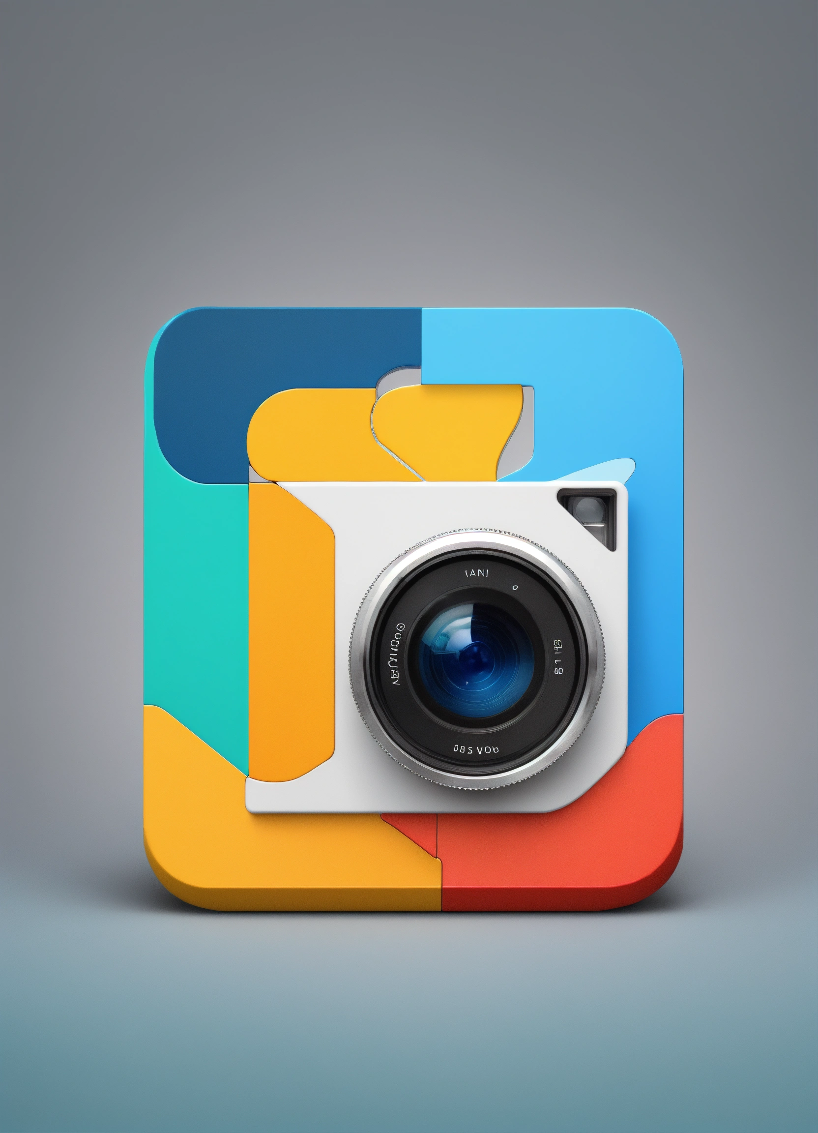 Lexica - Create an app logo a puzzle piece and a camera lens ...