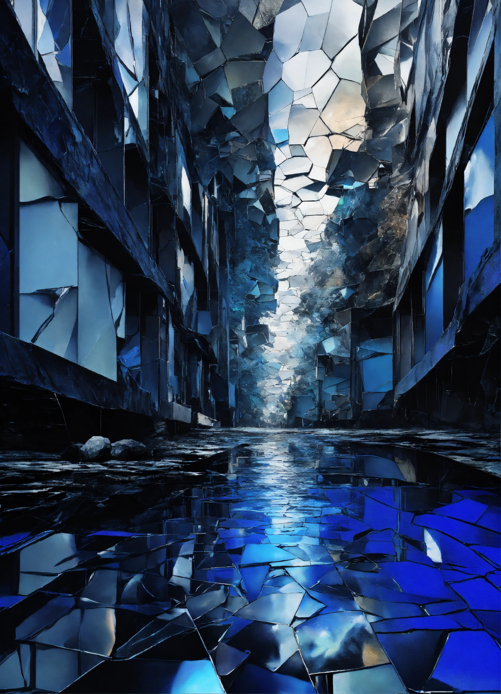 Lexica - Digital surrealism shattered dreamscape, fragments of ...