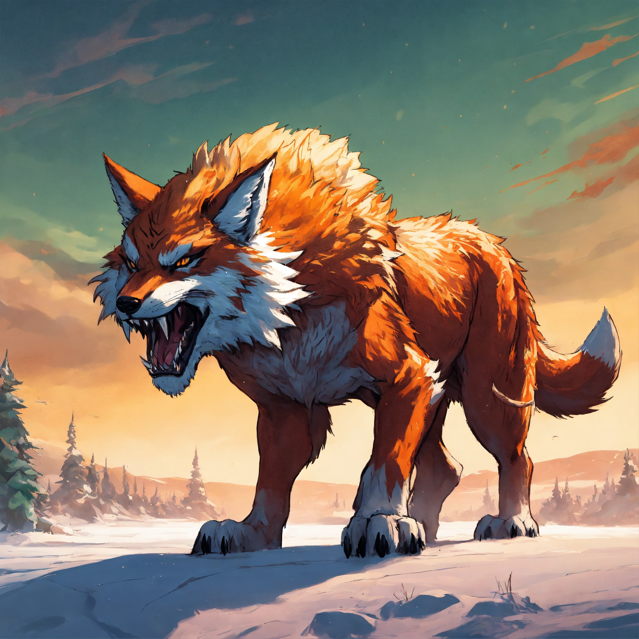 Lexica - A fantasy monster that roams the plains, looks like a fox ...