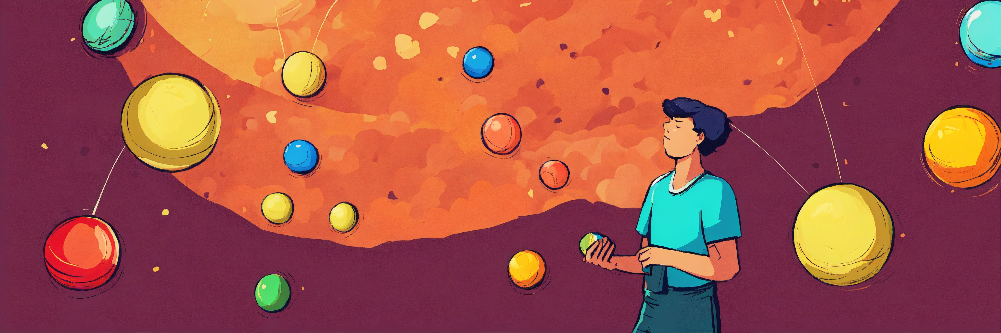 Lexica - A person juggling multiple balls in the air, symbolizing their ...