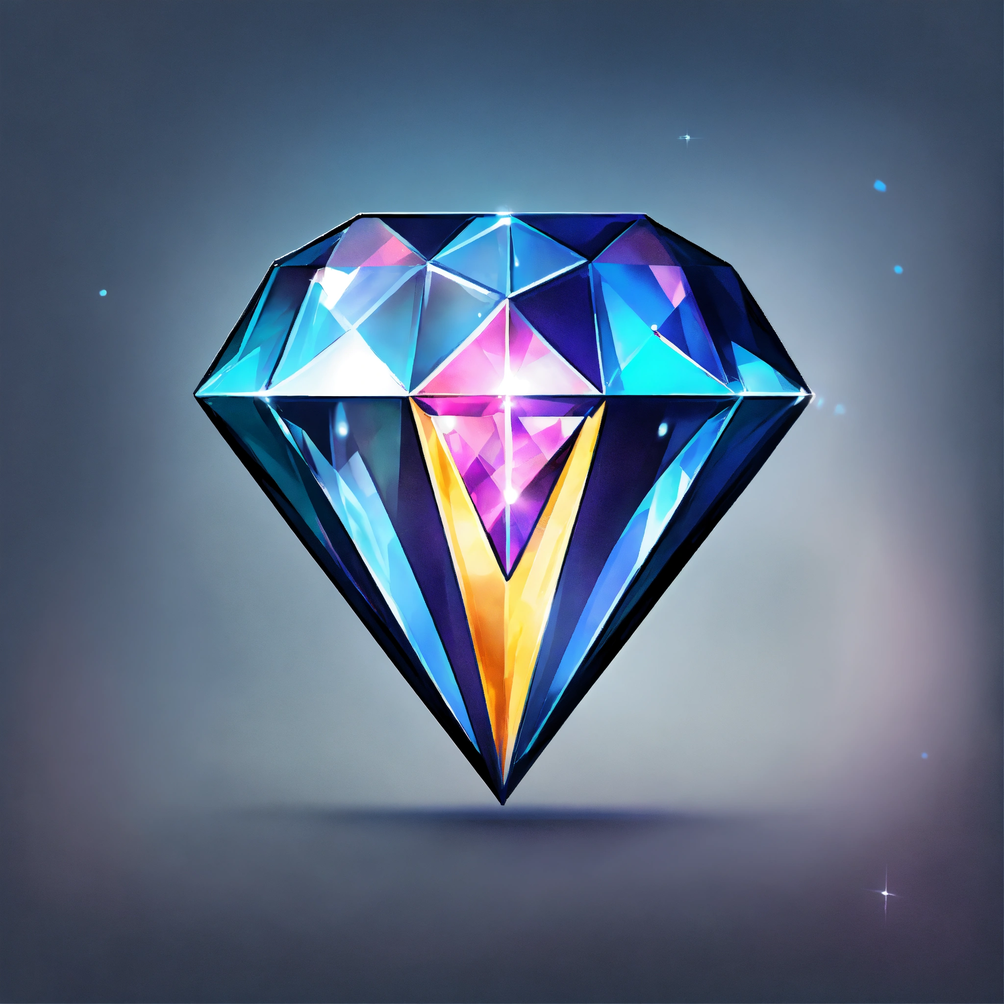 Lexica - Diamond icon, for card game with transparent background