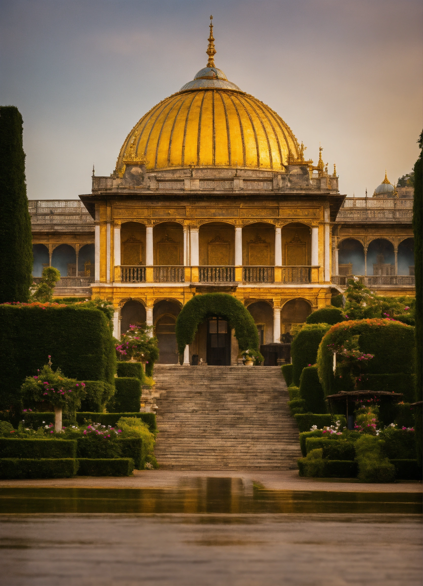 Lexica - A royal palace with a dome