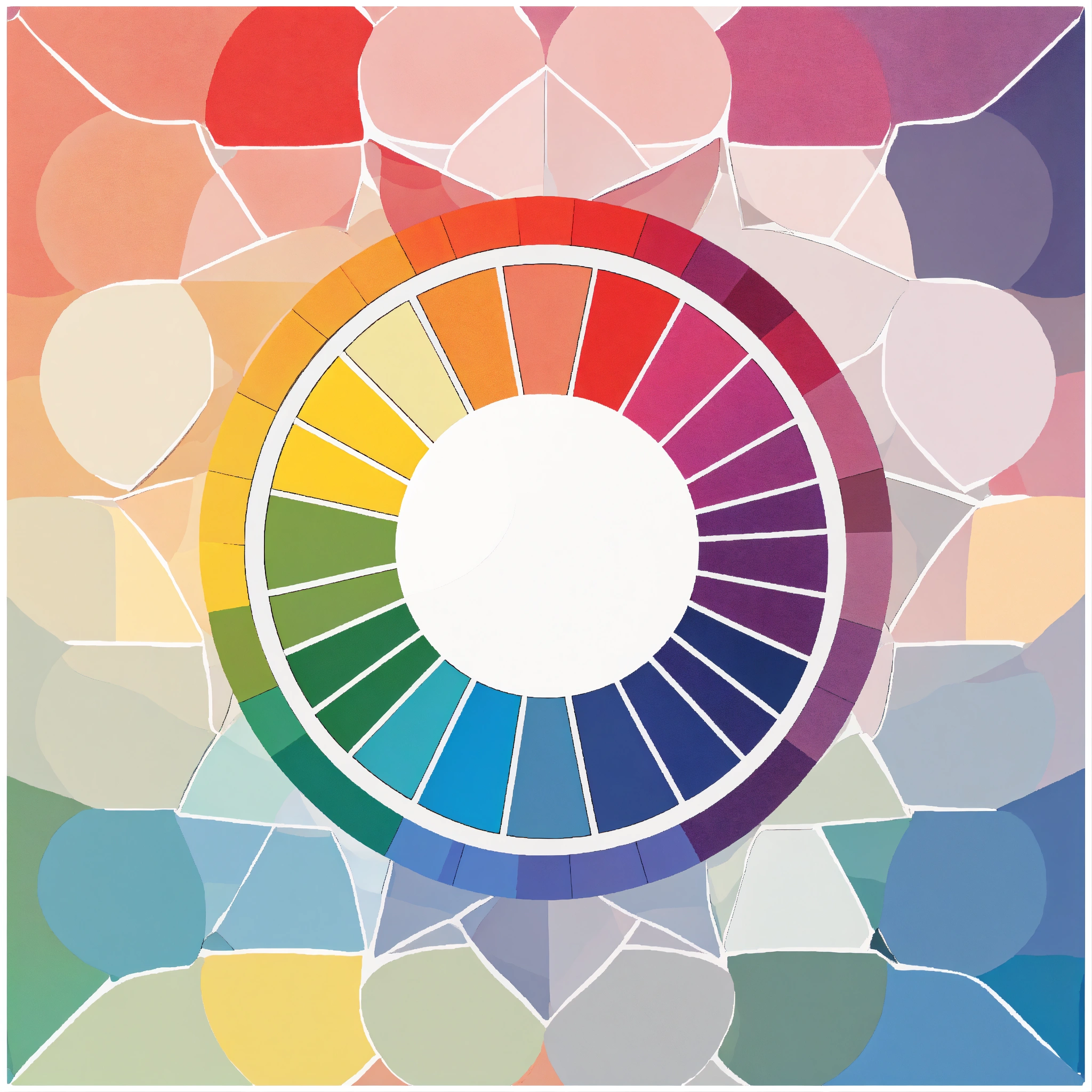 Lexica - A simple color wheel in white background. Now make it simpler ...