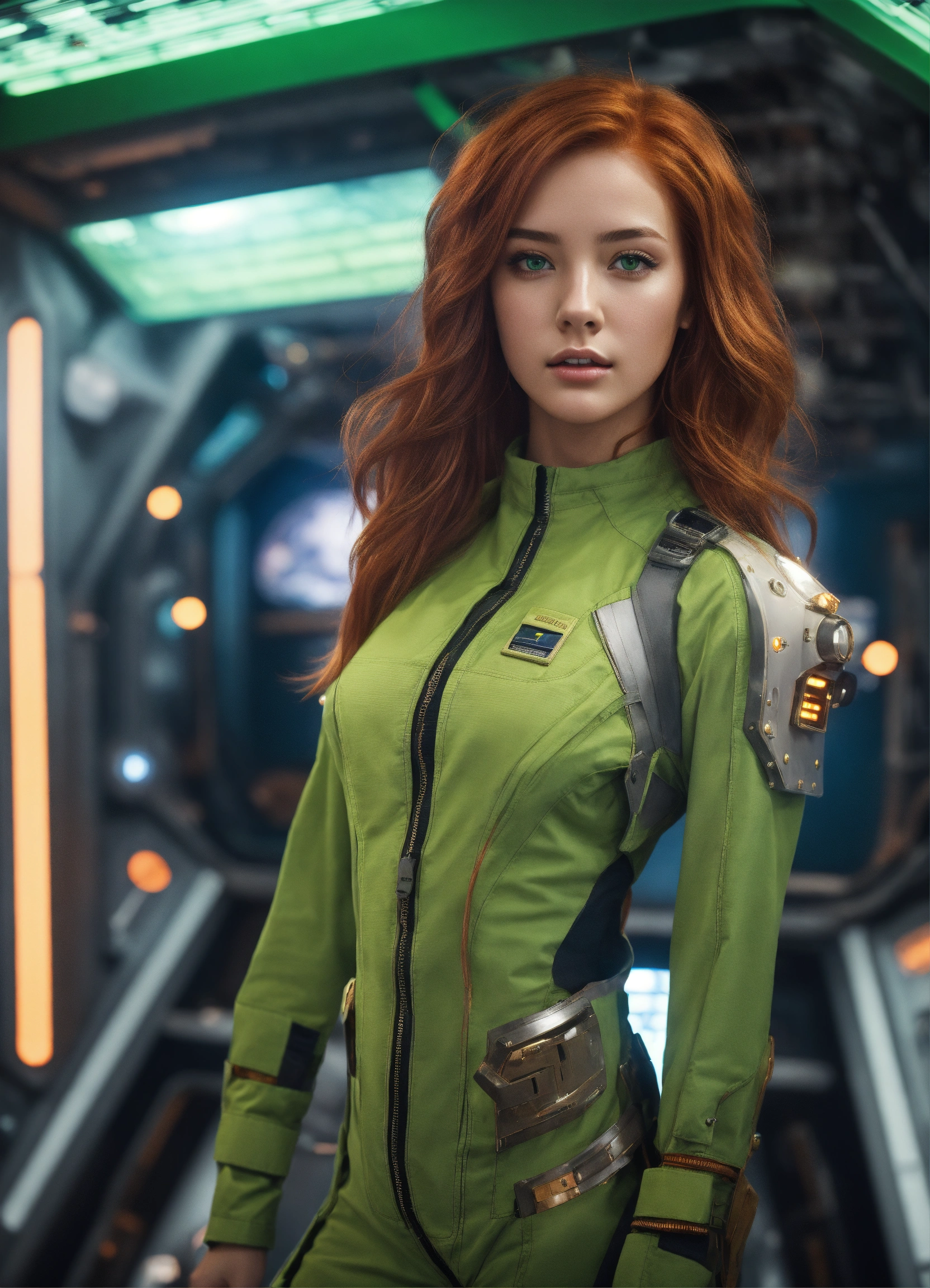 Lexica - Ultra realistic, beautiful android girl with auburn hair ...