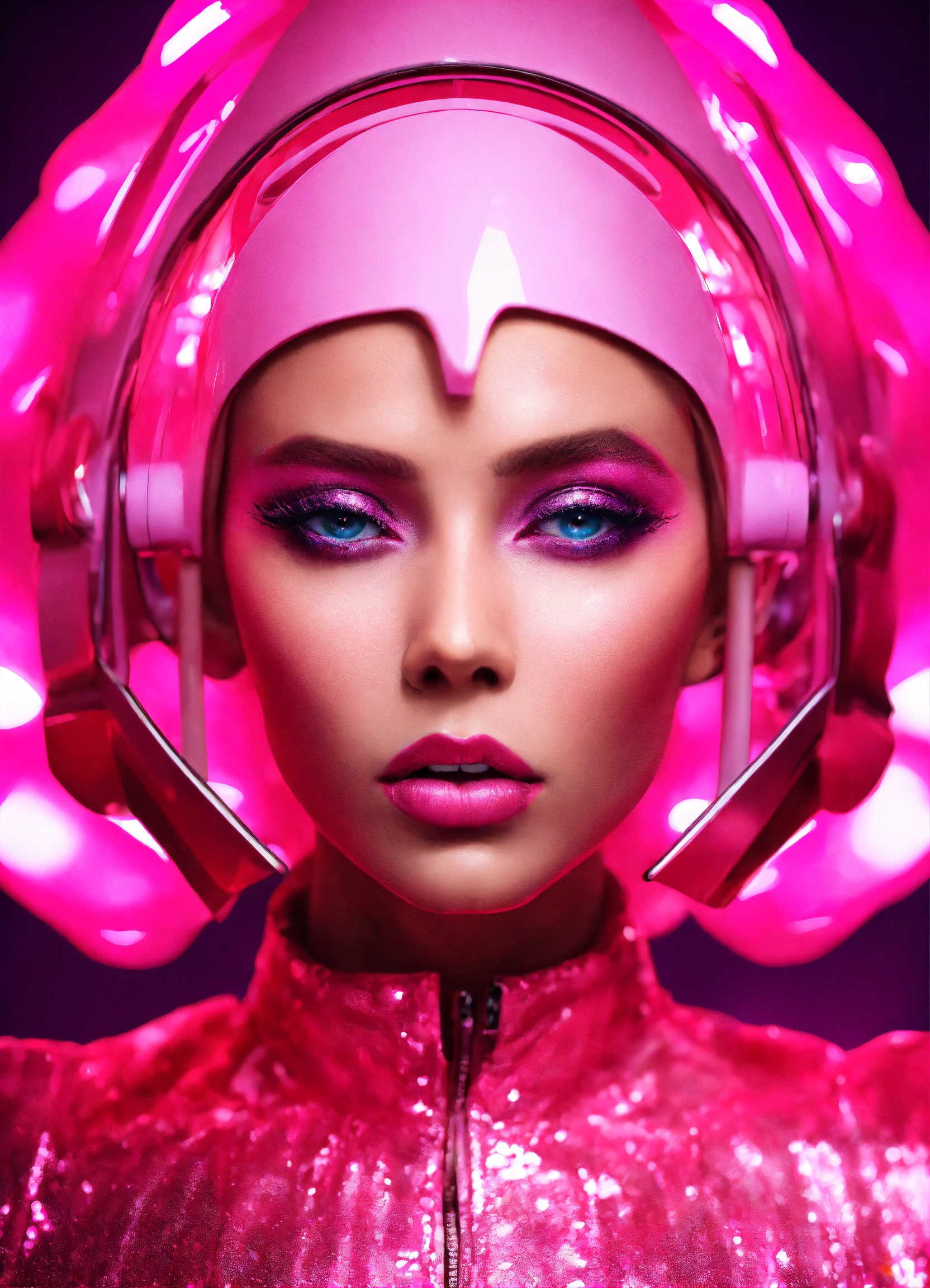 lexica-a-beautiful-blonde-female-pop-artist-all-pink-sleek-futuristic