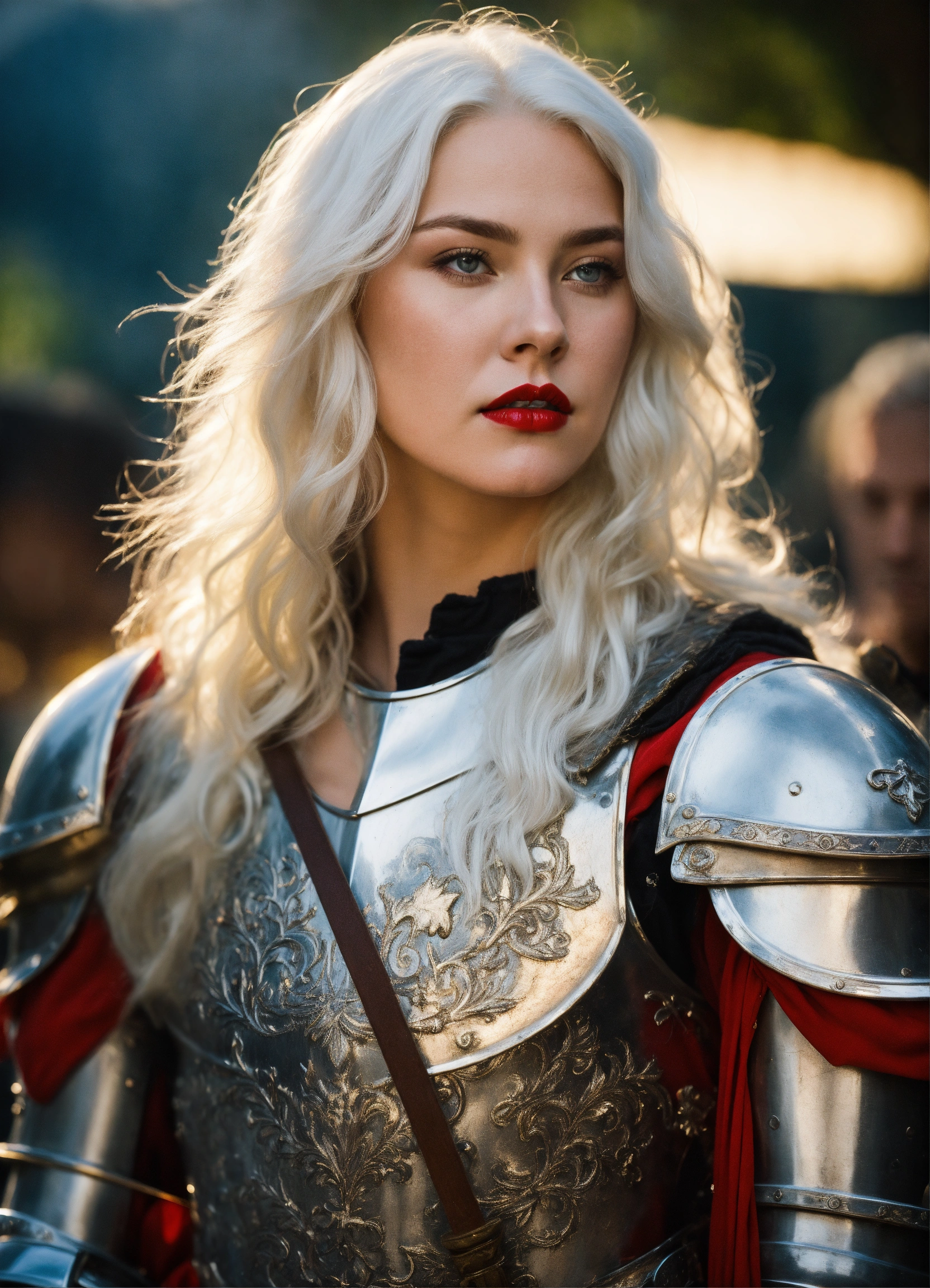 Lexica - Photo quality portrait of young beautiful white-haired as a ...