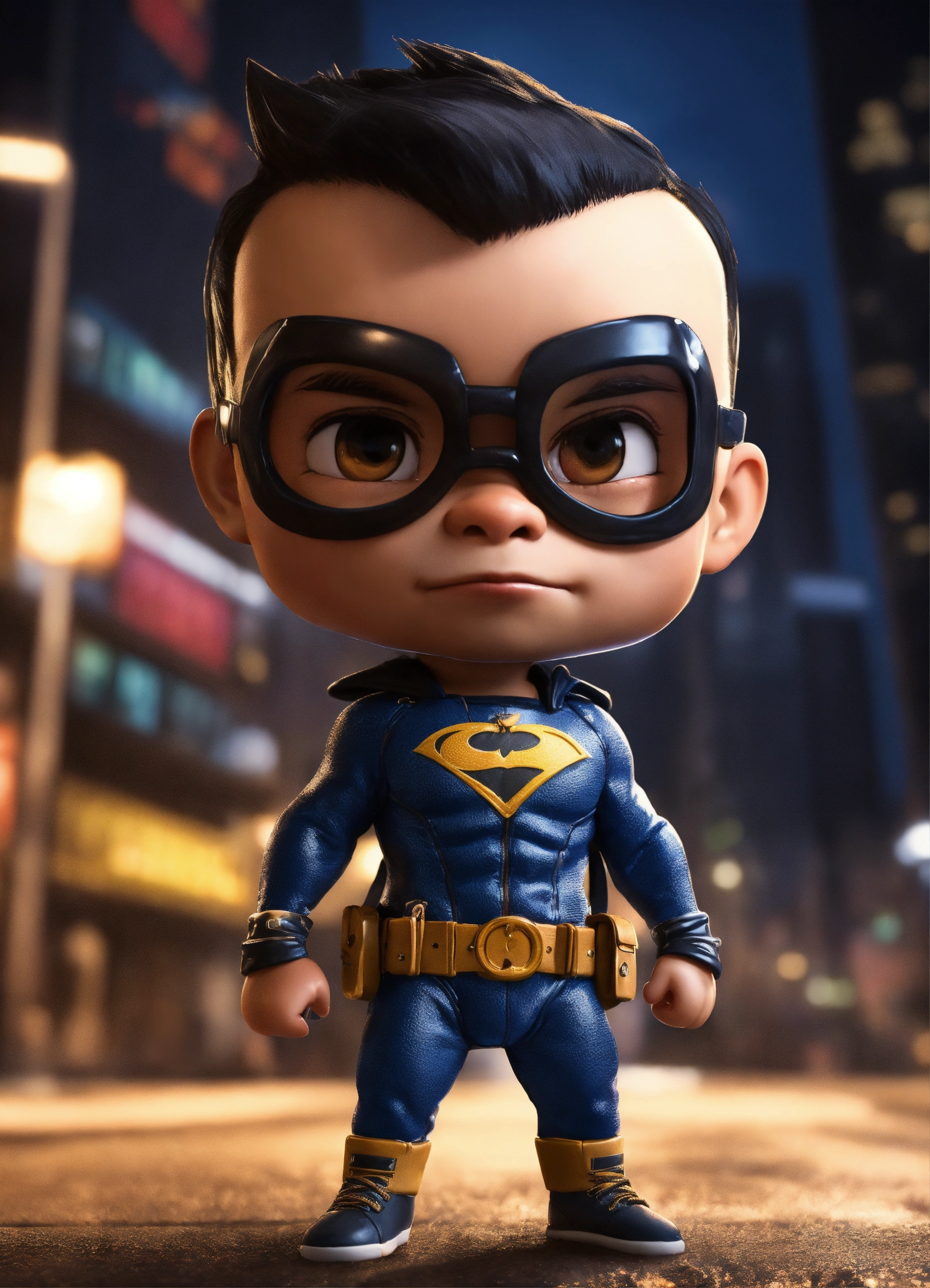 Lexica - In this image, you can see a cartoon caricature of Mini Badman ...
