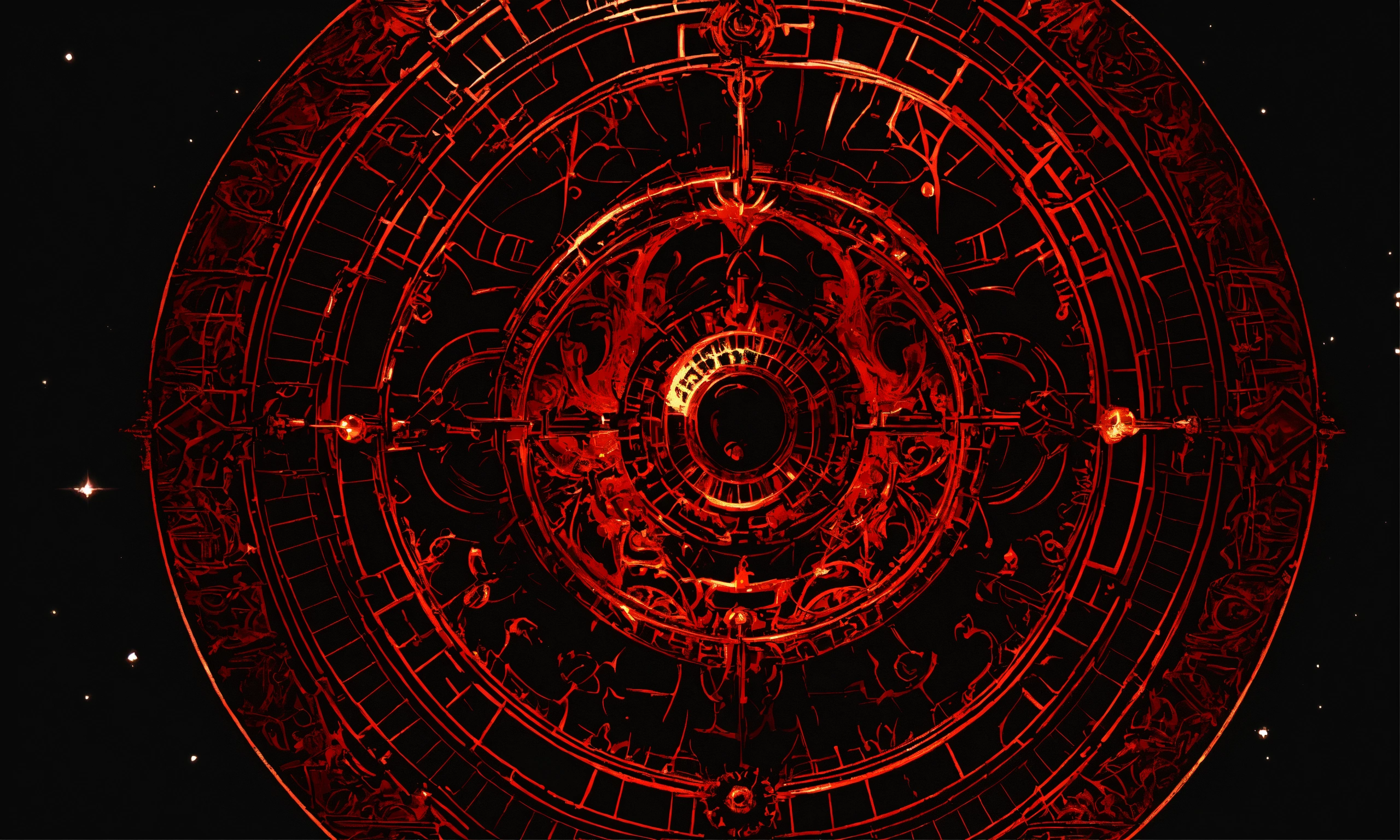 Lexica - Dark Evil Black, Red and black digital occultic sigil owl ...