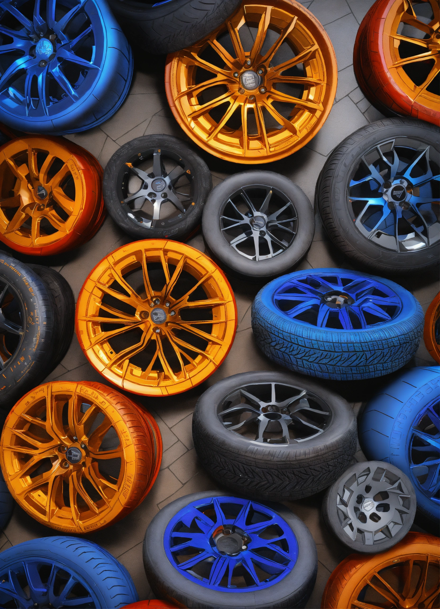Lexica - Wheels & tyres pattern, geomtery, rendered in unreal engine ...