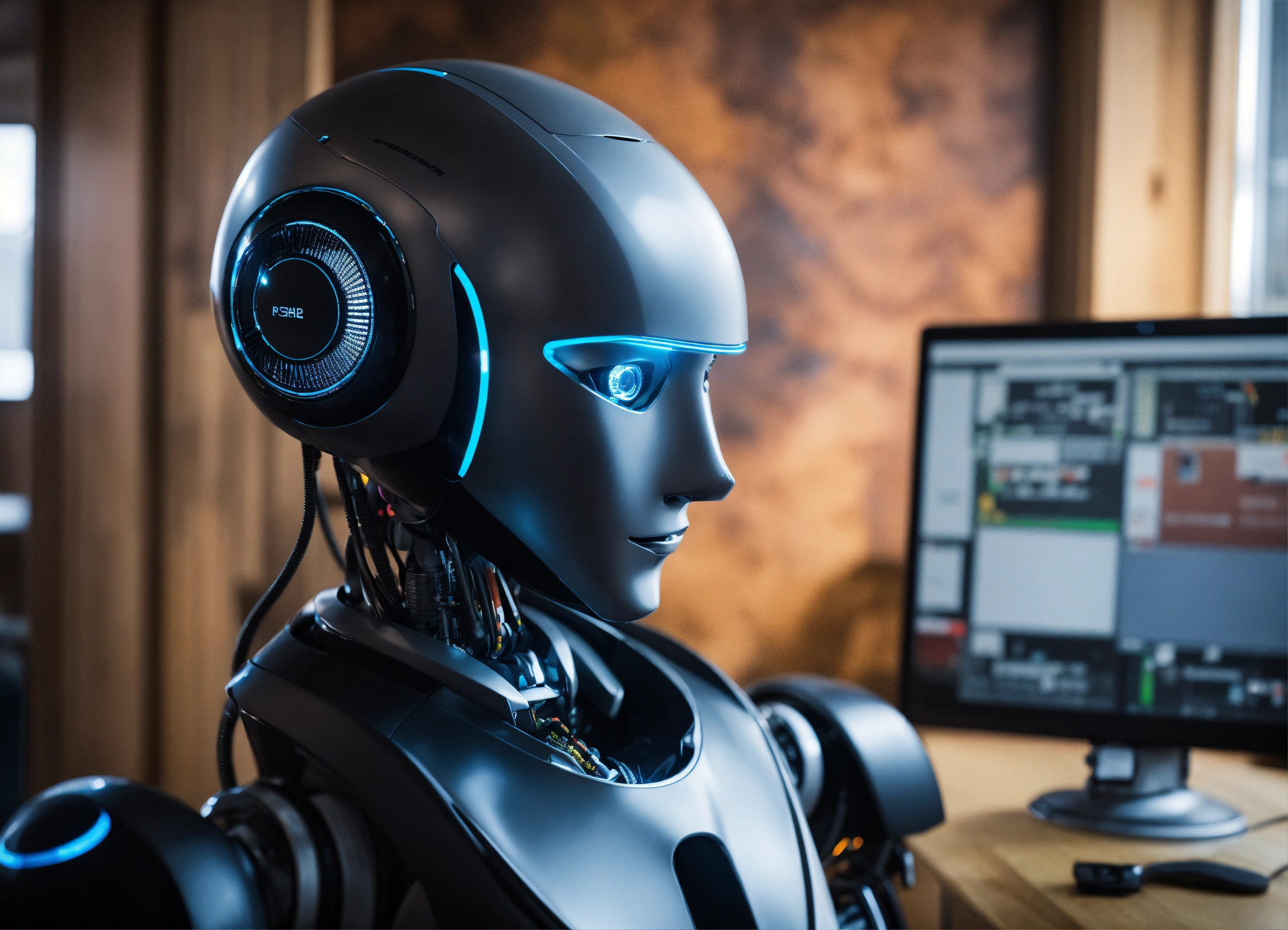 Lexica - A robot stands there and shows you how to participate