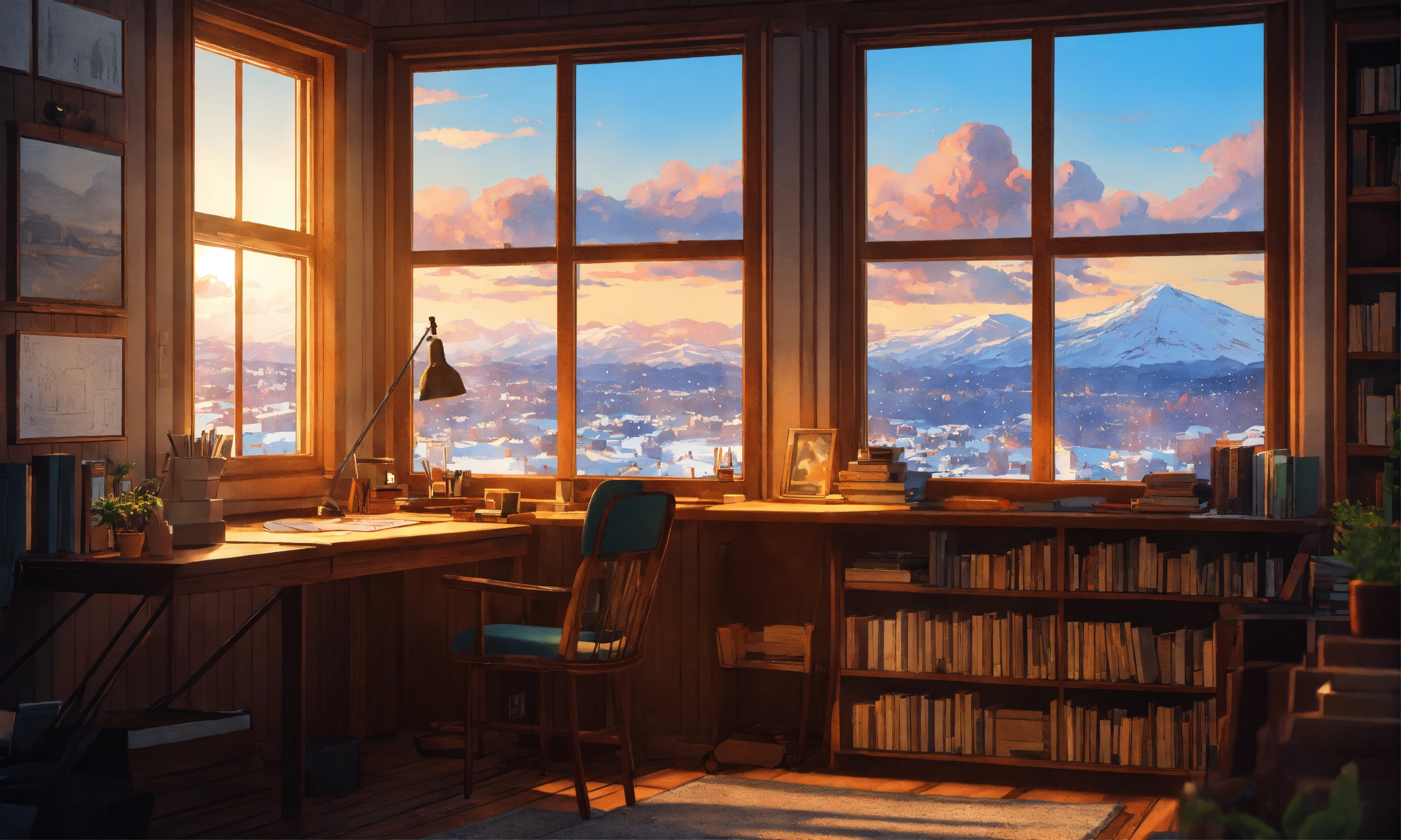 Lexica - Dark brown wooden study desk against white colored wooden ...