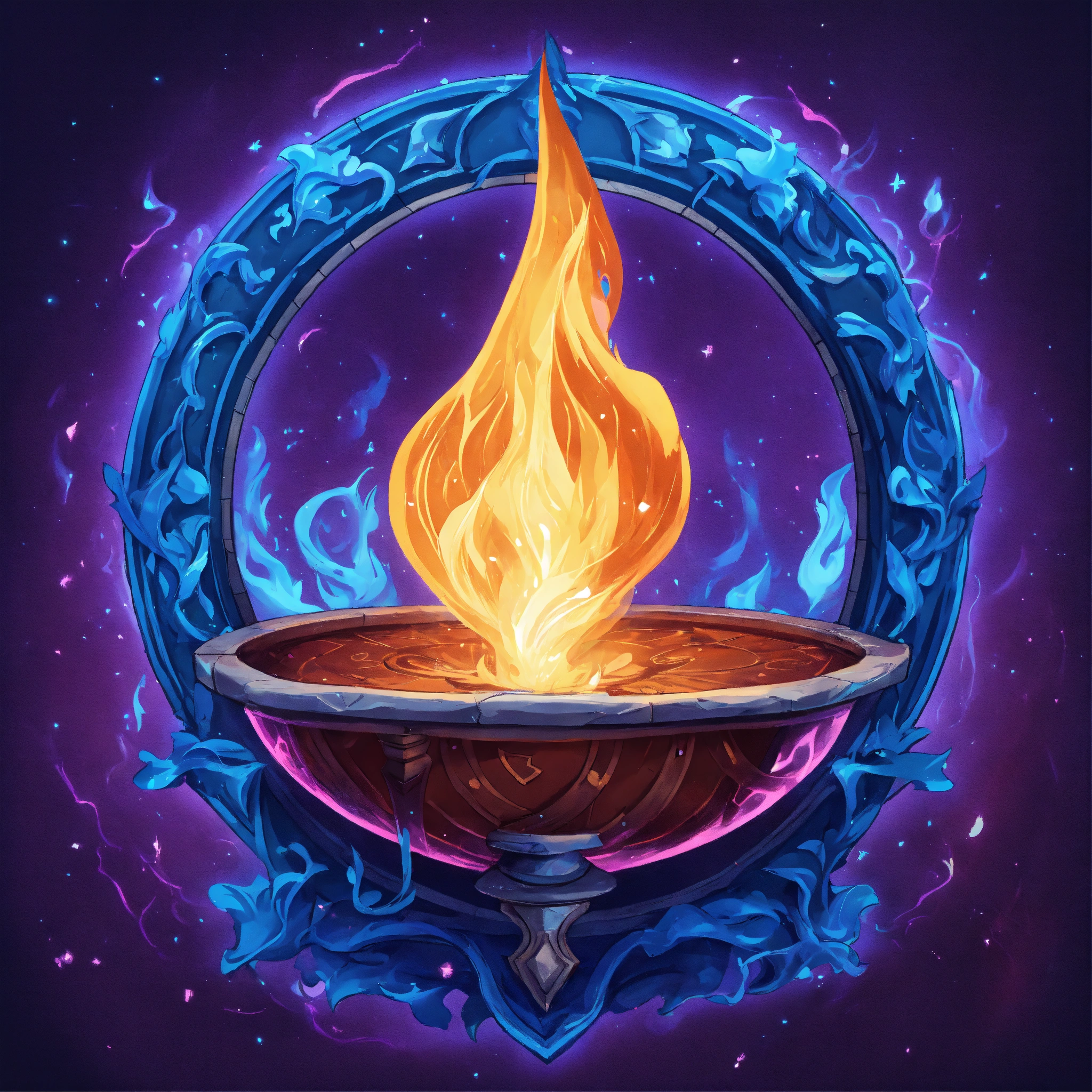 Lexica - A single full scale colorful image of a magic spell icon for a ...