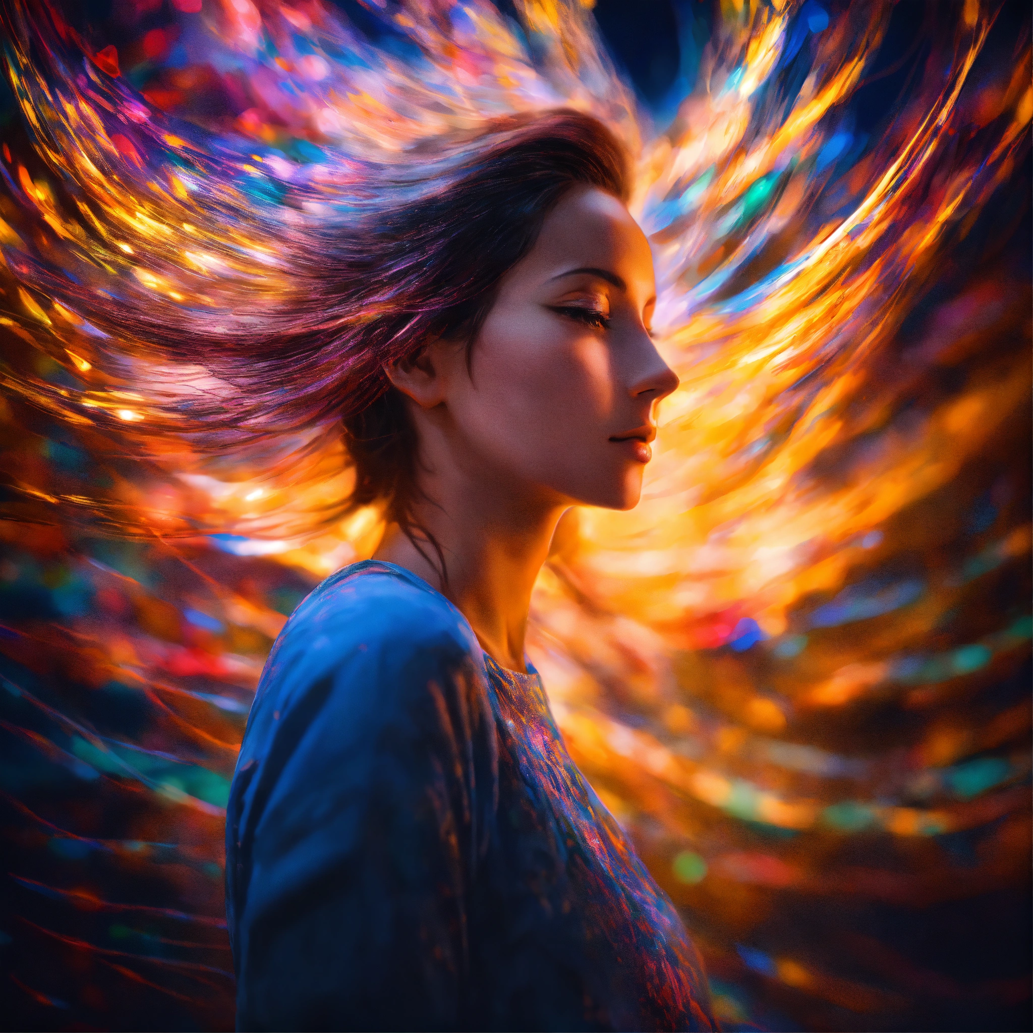 Professional AI-generated business presentation visuals showing modern data visualization and corporate graphics