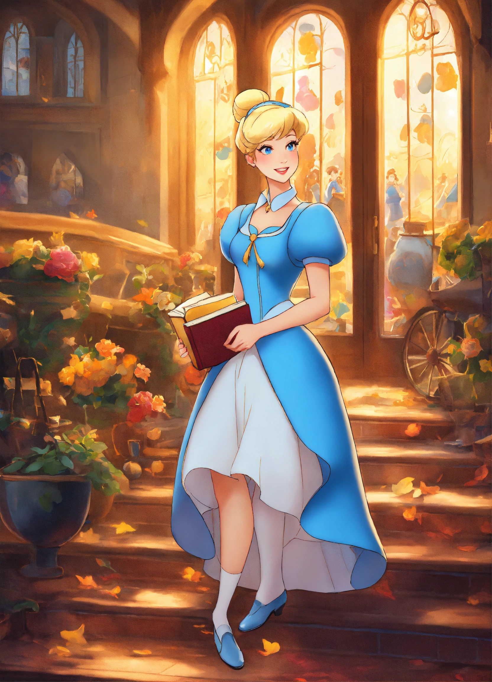 Lexica - Disney Cinderella as a school girl