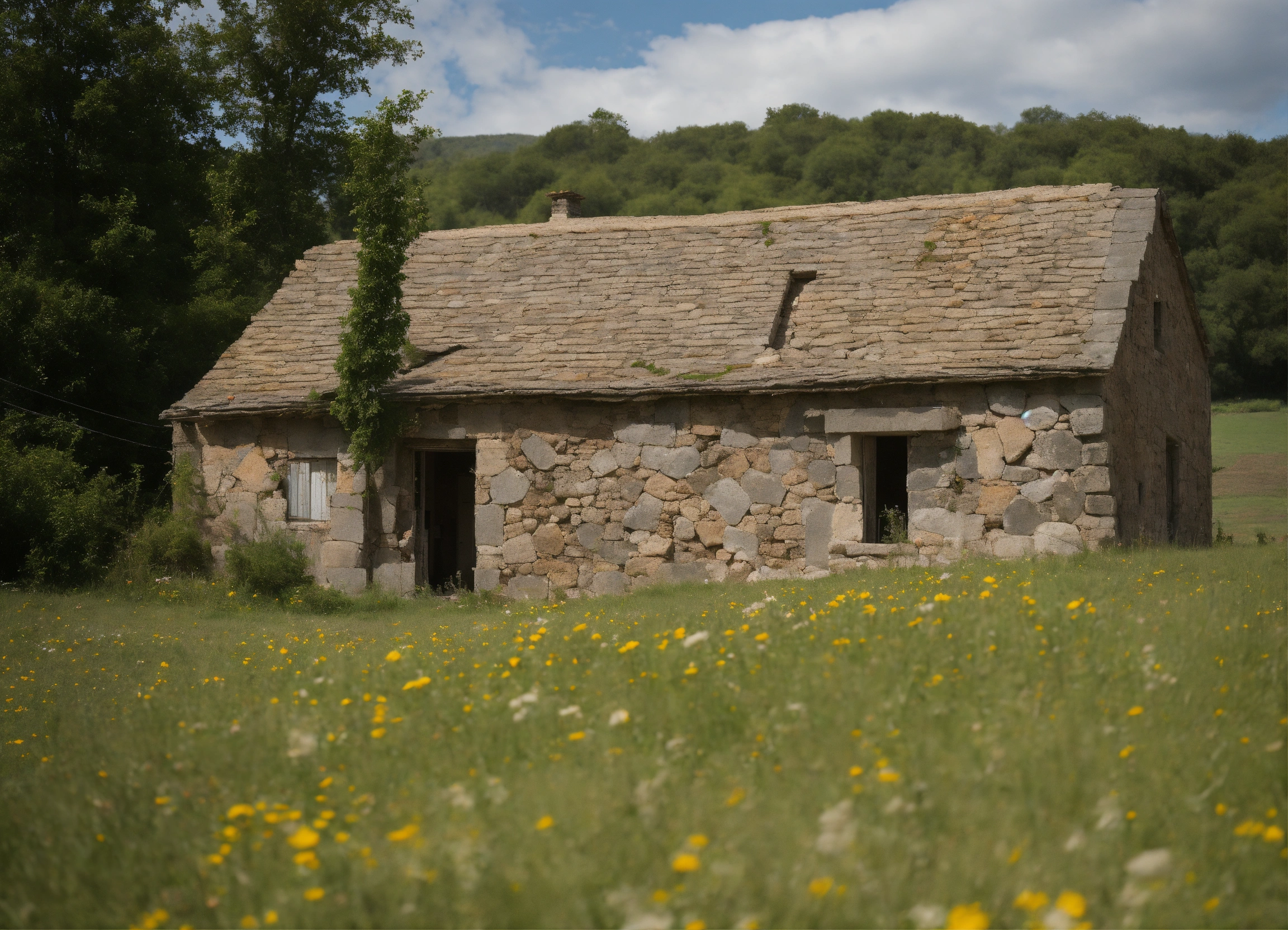 Lexica - A modest rustic farmhouse on the ground floor with stone and ...