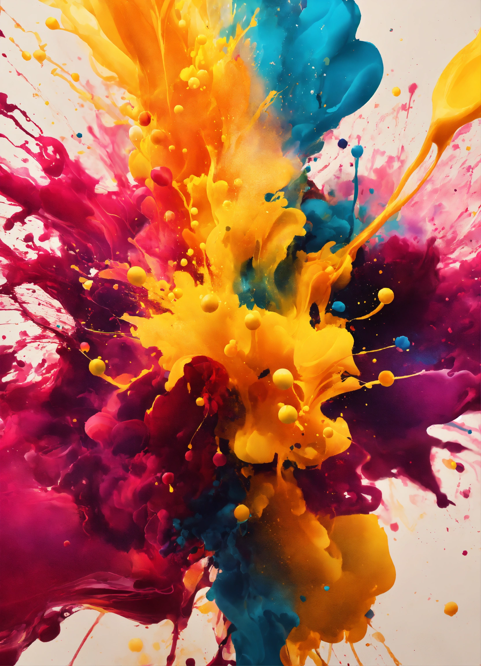 Lexica - Abstract ink splash background