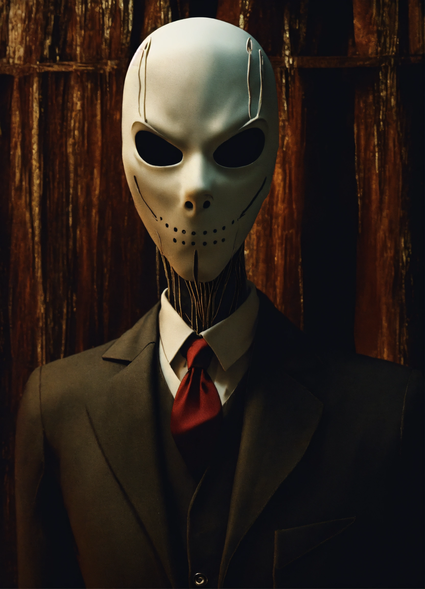 Lexica - Scary Slenderman from a legend take a close-up of your face ...
