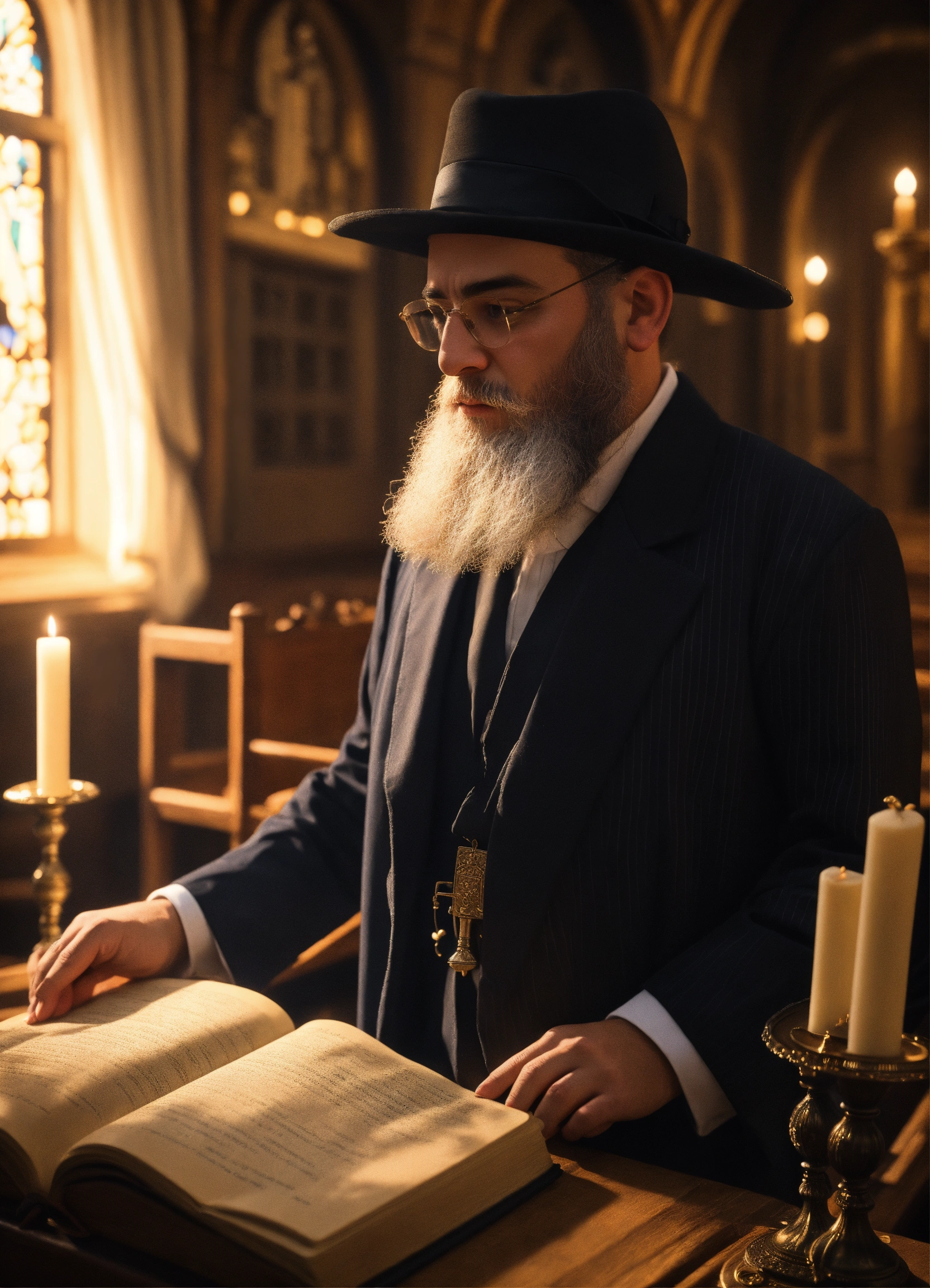 Lexica - A group of medieval Hasidic Jews from a medieval Jewish town ...