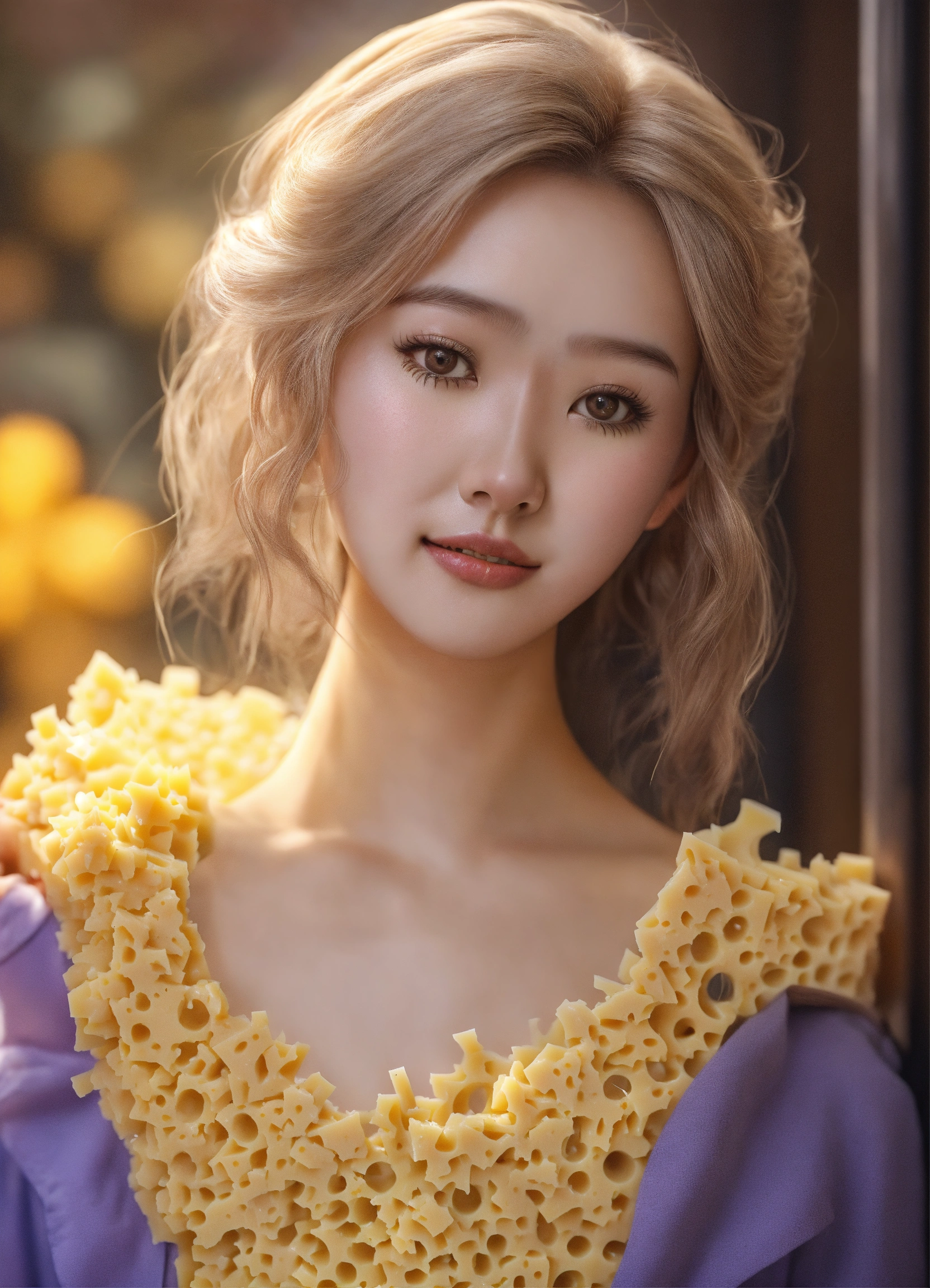 Lexica Human made of swiss cheese, (((swiss cheese human1.4))) full