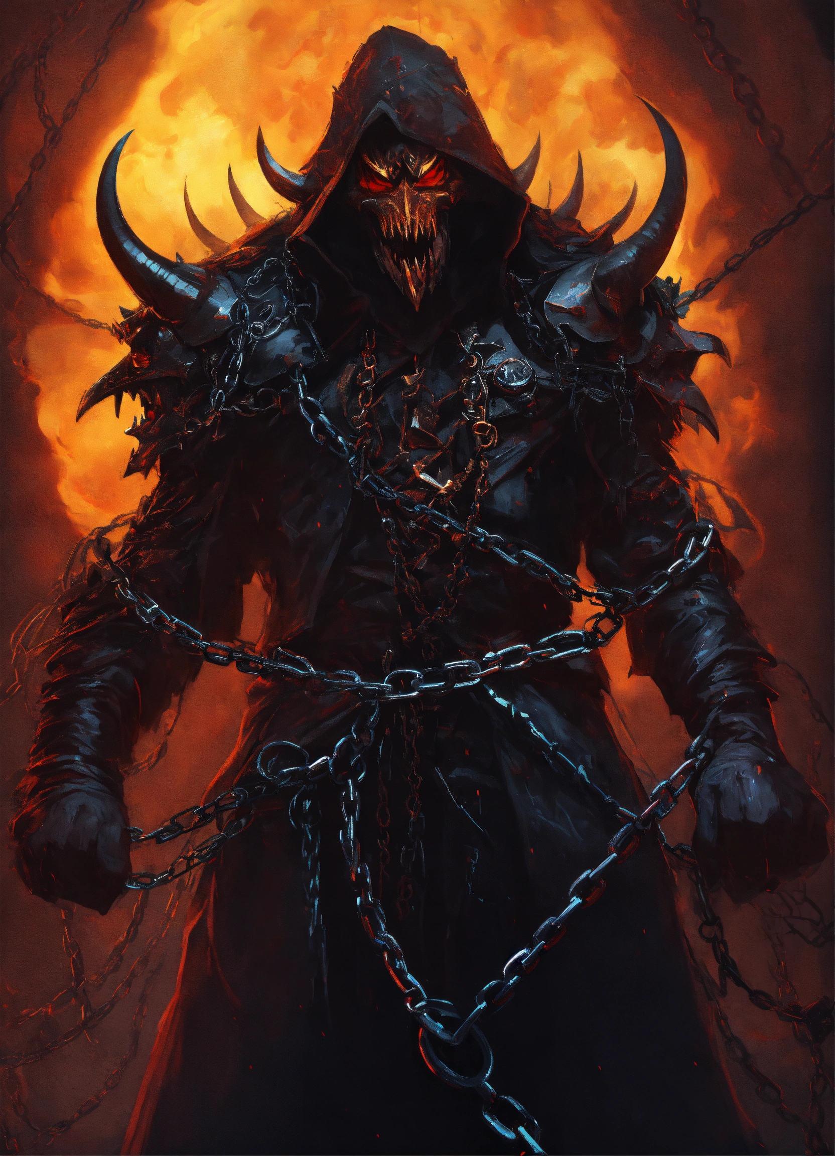 Lexica A chain demon that wears an executioner mask, has several long