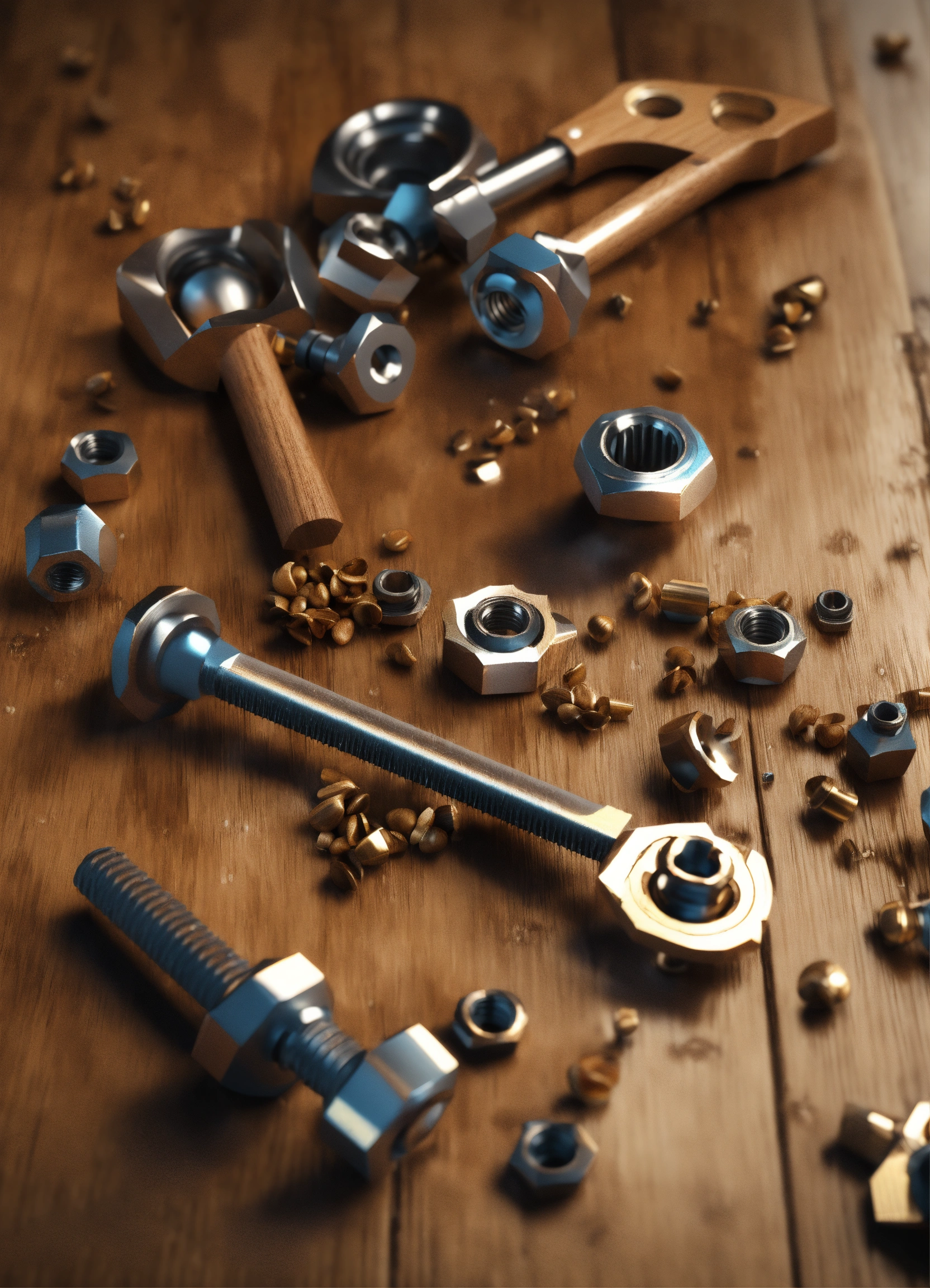 Lexica - Hand tools wrench etc floating 3d render, Acid rain made of ...