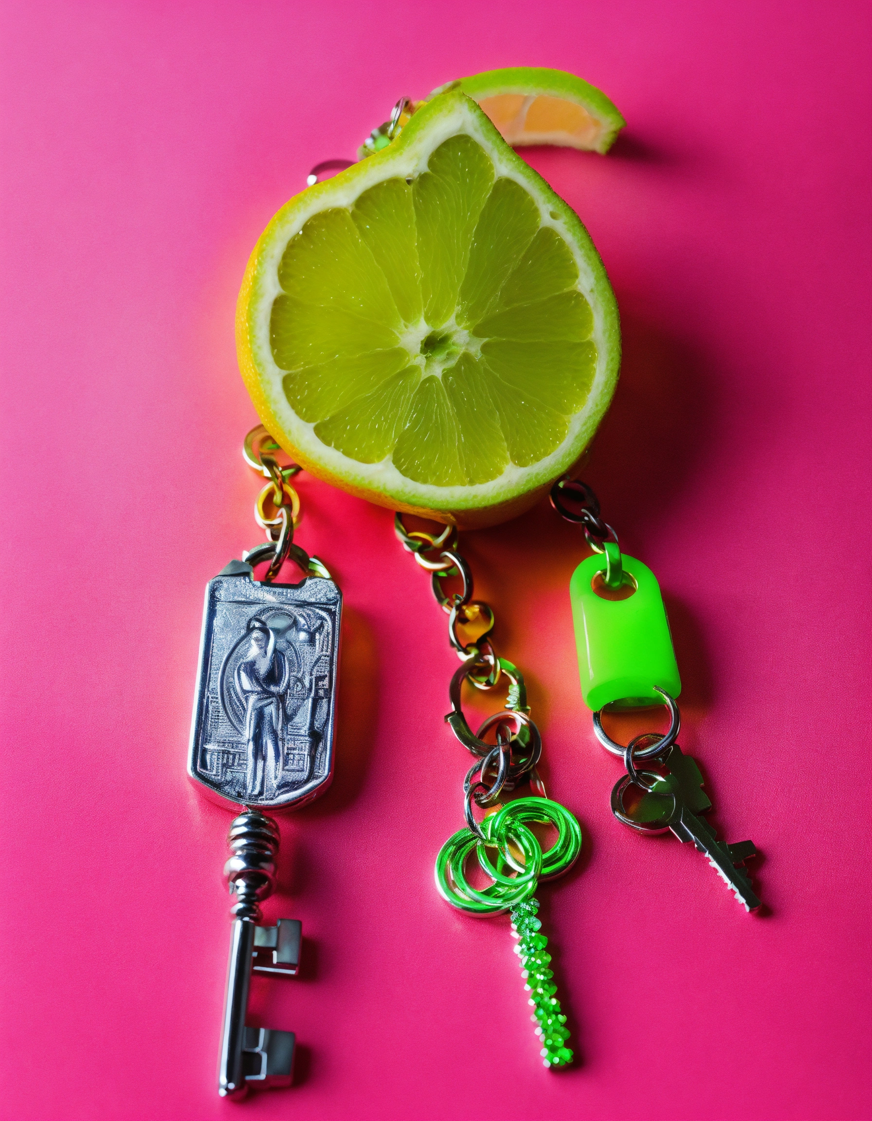 Lexica - Suspended in the air! modern metal keychain! icon charms ...