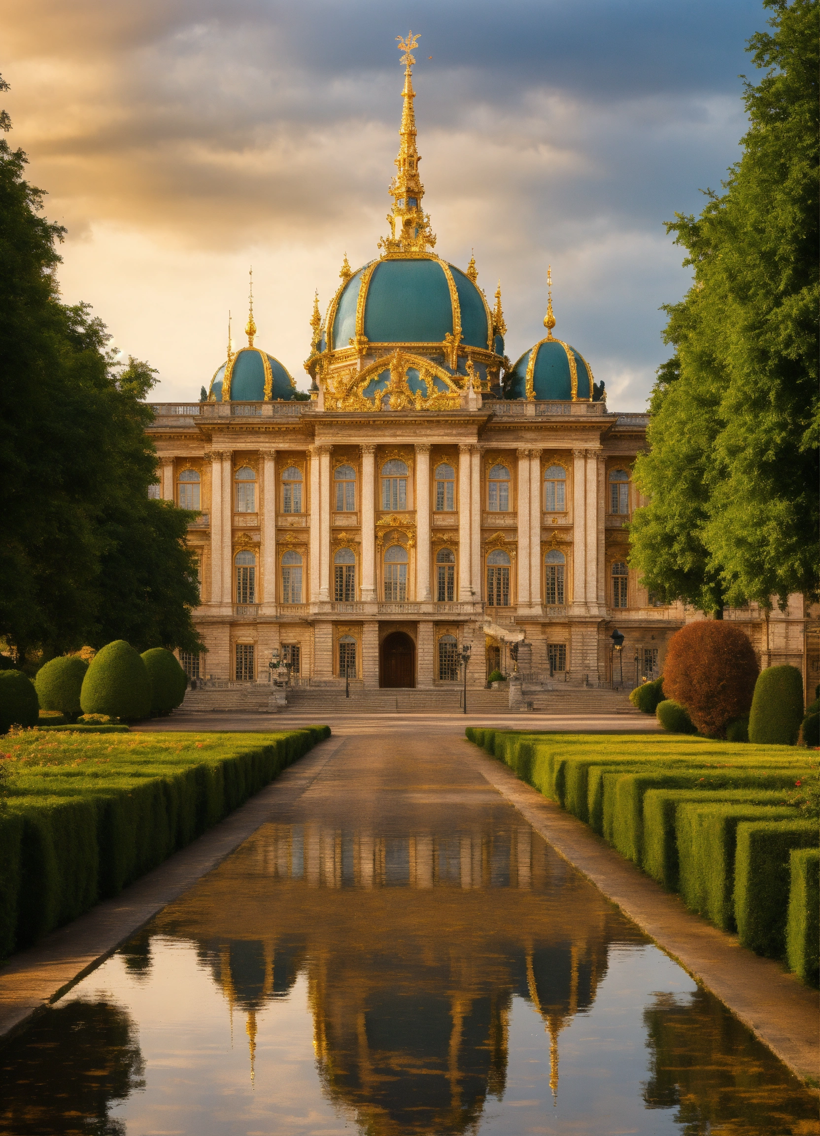 Lexica - A very beautiful royal palace European style with a dome