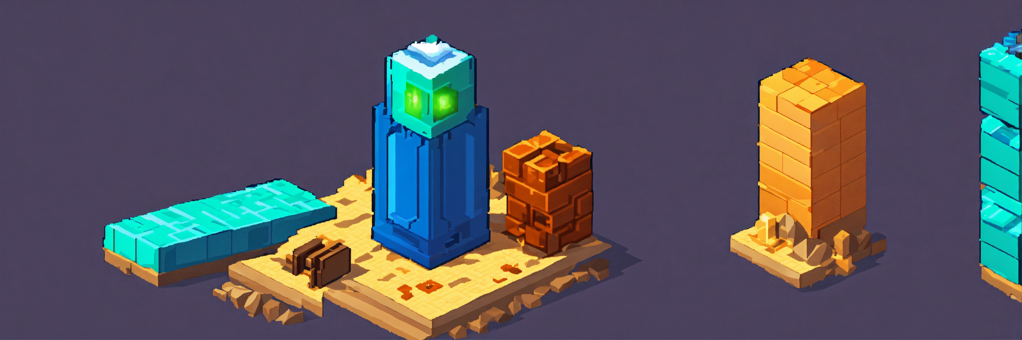 Lexica - Isometric. low-tech Weapon progression upgrade graphic. rock ...