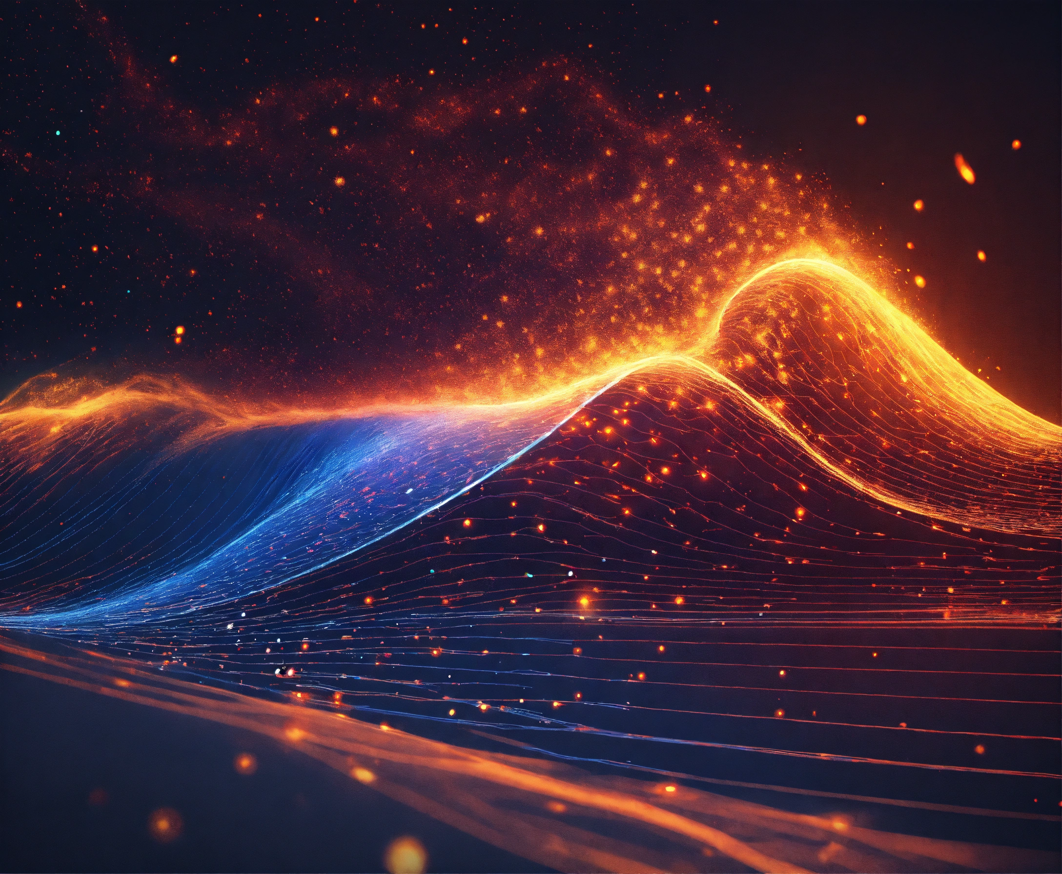 Lexica - Create an illustration of light wave as a particle. a diagram.