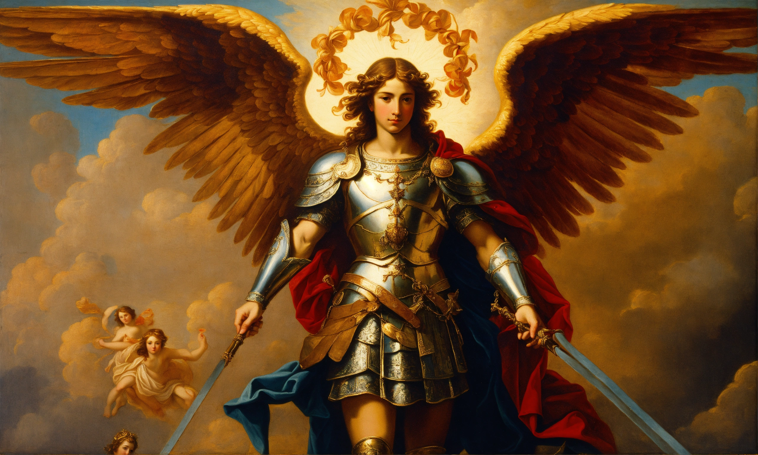 Lexica - Renaissance oil painting of the arch angel saint michael