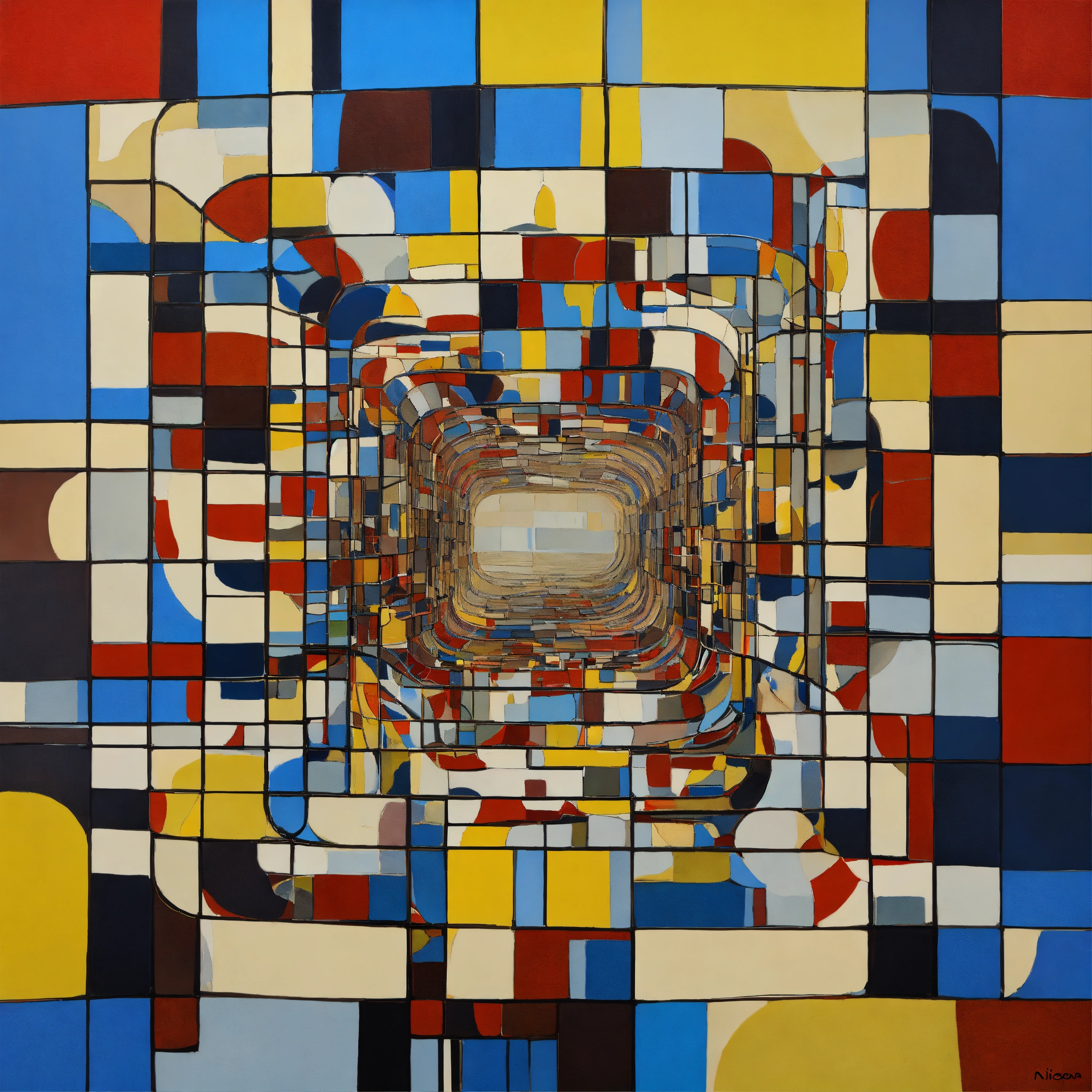 Lexica - Generative abstract curves tubes, oil painting, transparent ...