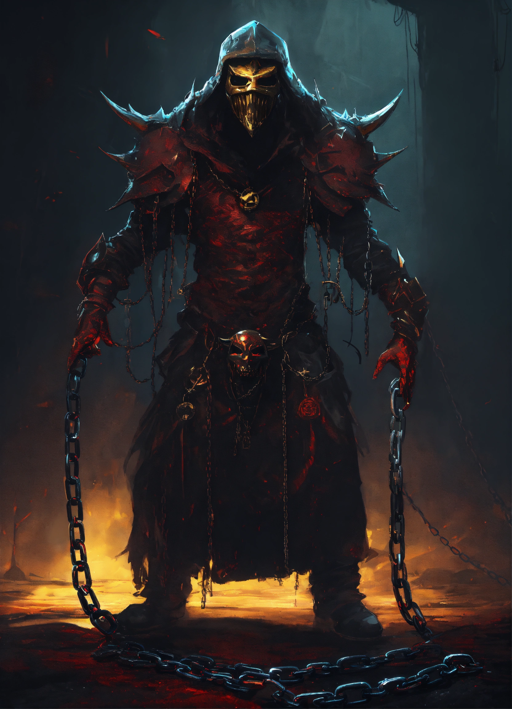 Lexica A chain demon that wears an executioner mask, has long chains