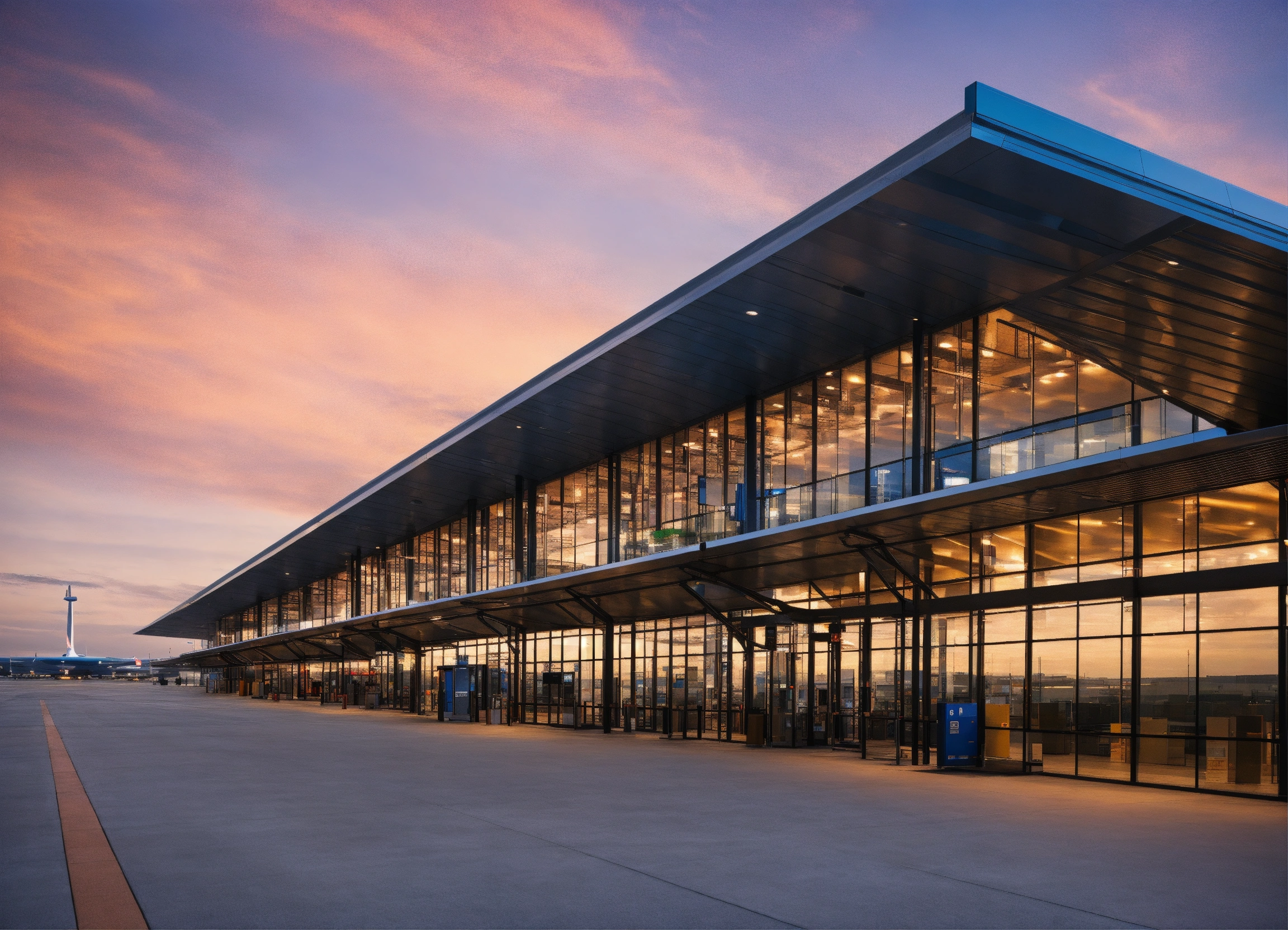 Lexica - Modern airport terminal exterior