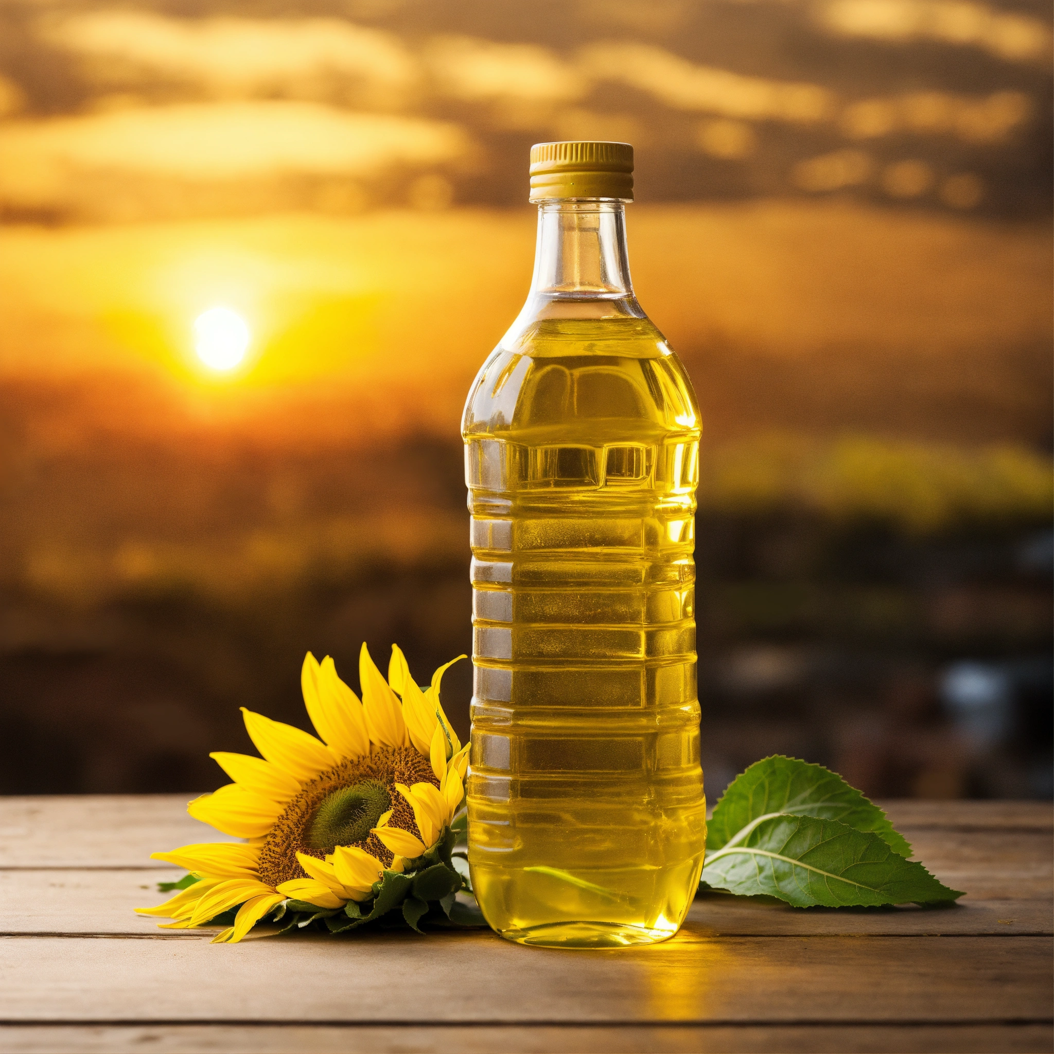 Lexica - A plastic bottle with sunflower oil