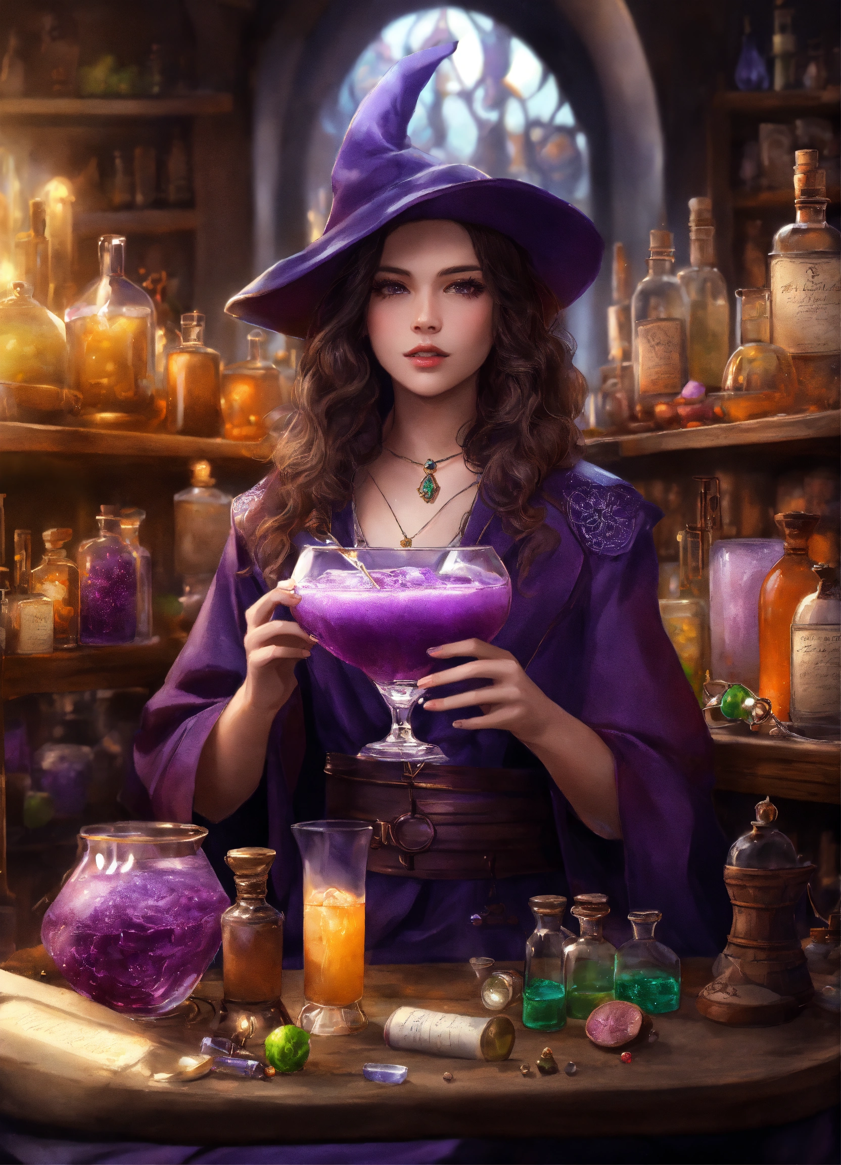 Lexica - Photorealistic picture of a young female wizard with modern ...