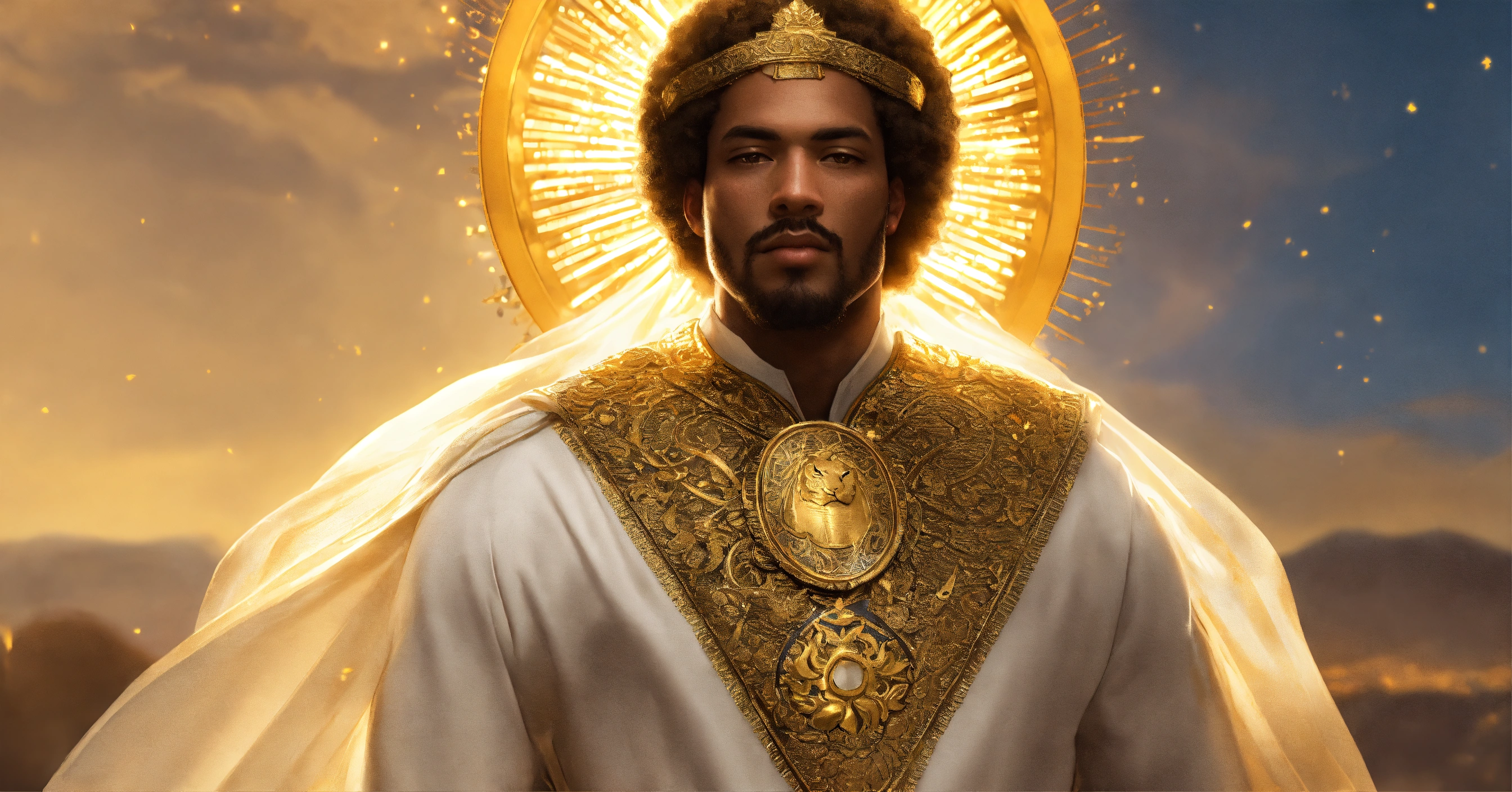 Lexica - Illustrate a view of a serious handsome, strong, broad ...