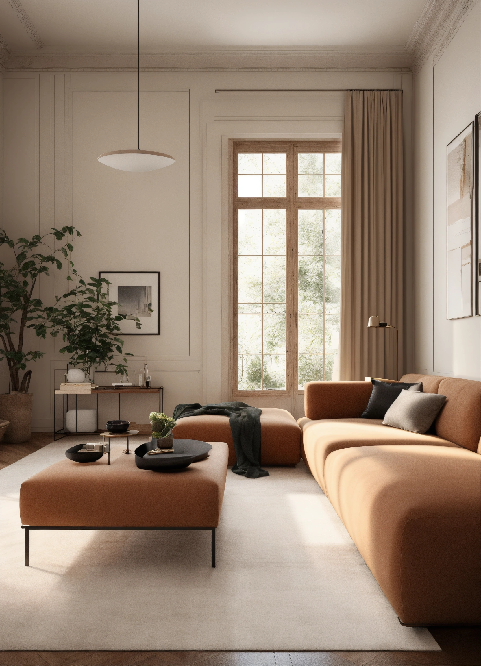 Lexica - Generate a highly realistic image of a minimalist interior ...