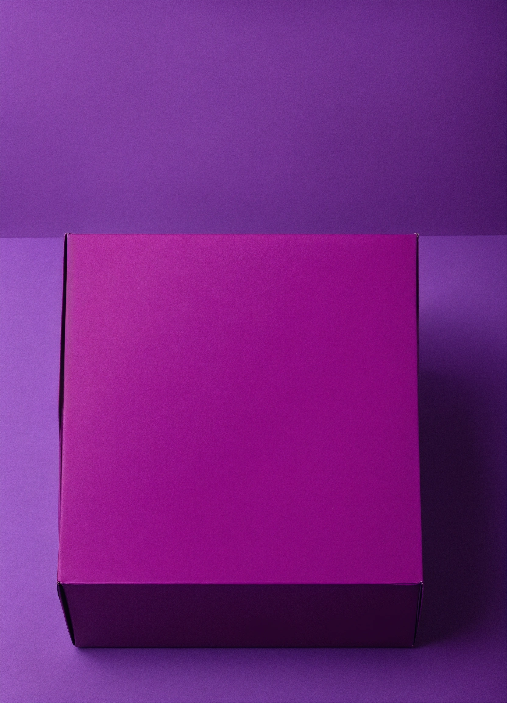 Lexica - Purple packaging box packaging on purple background.