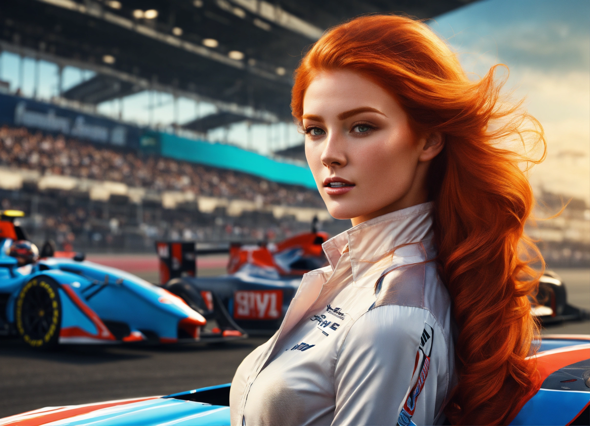 Lexica - Digital art and photorealistic picture of a Gorgeous redhead ...