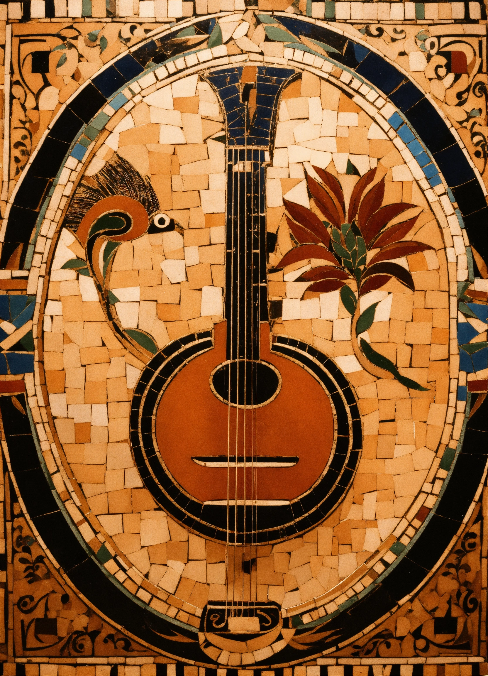 Lexica Ancient Greek art bouzouki mosaik