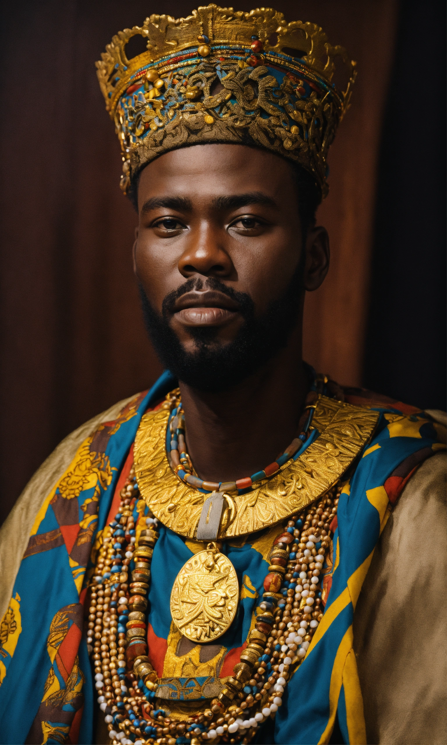 Lexica - Portrait of an african king
