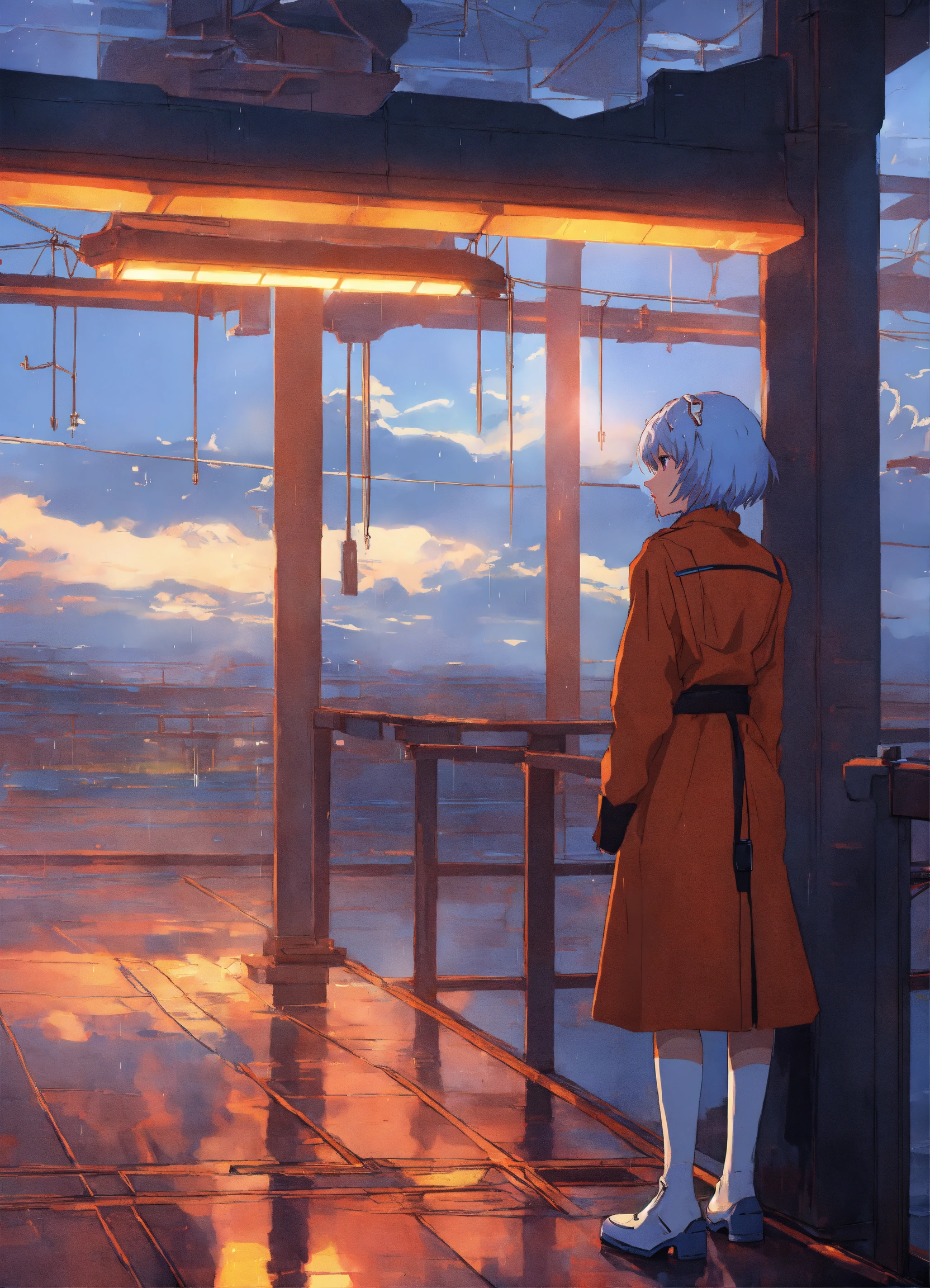 Lexica - Anime art of Rei Ayanami from Neon Genesis Evangelion ...